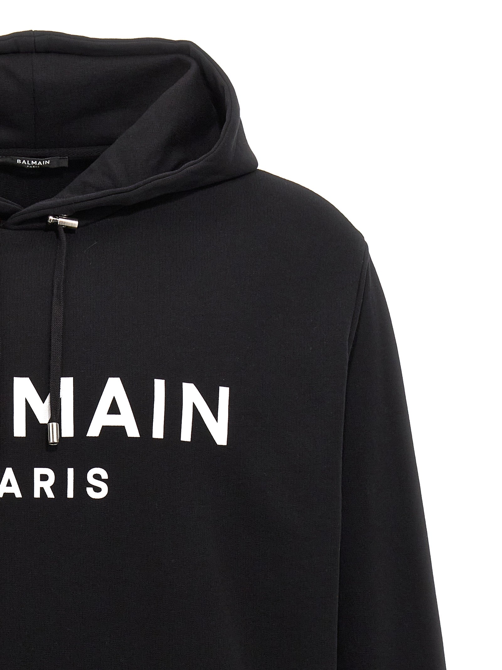 Balmain Logo Print Hoodie