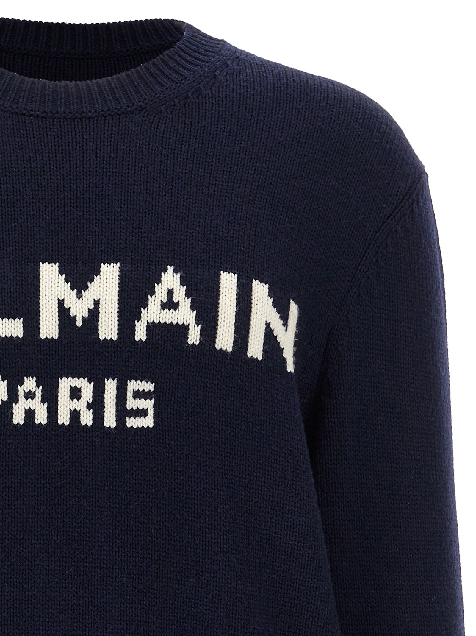 Balmain Logo Wool Sweater