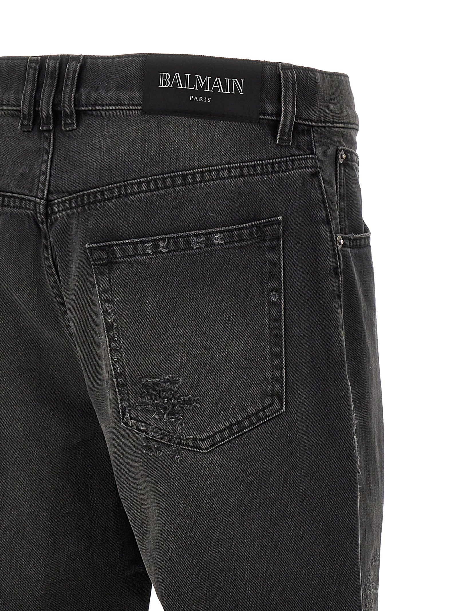 Balmain Destroyed Jeans