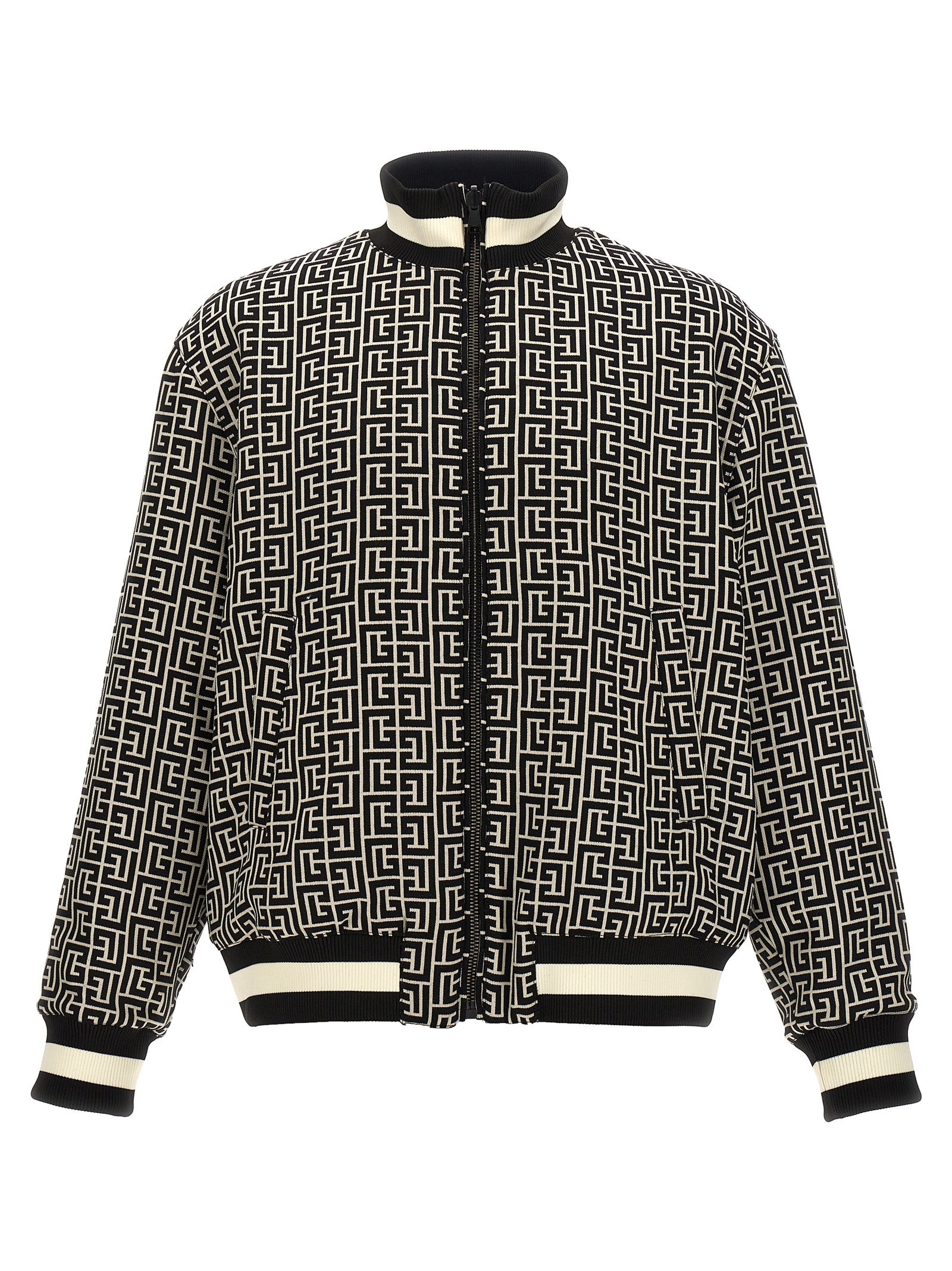 Balmain 'Monogram' Reversible Bomber Jacket