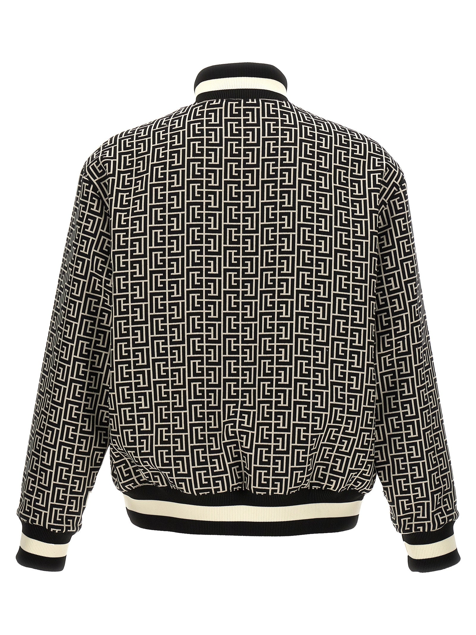 Balmain 'Monogram' Reversible Bomber Jacket