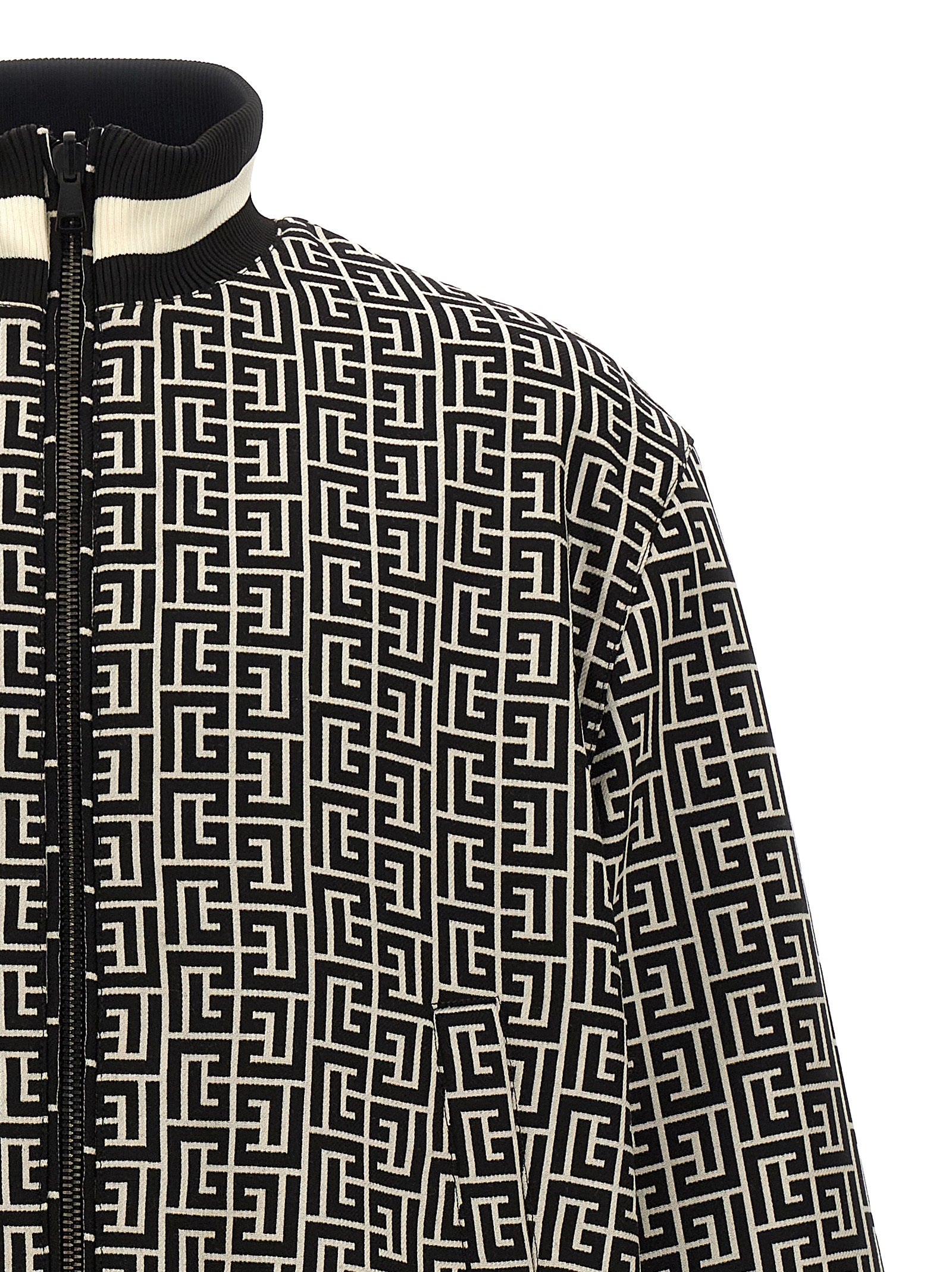 Balmain 'Monogram' Reversible Bomber Jacket