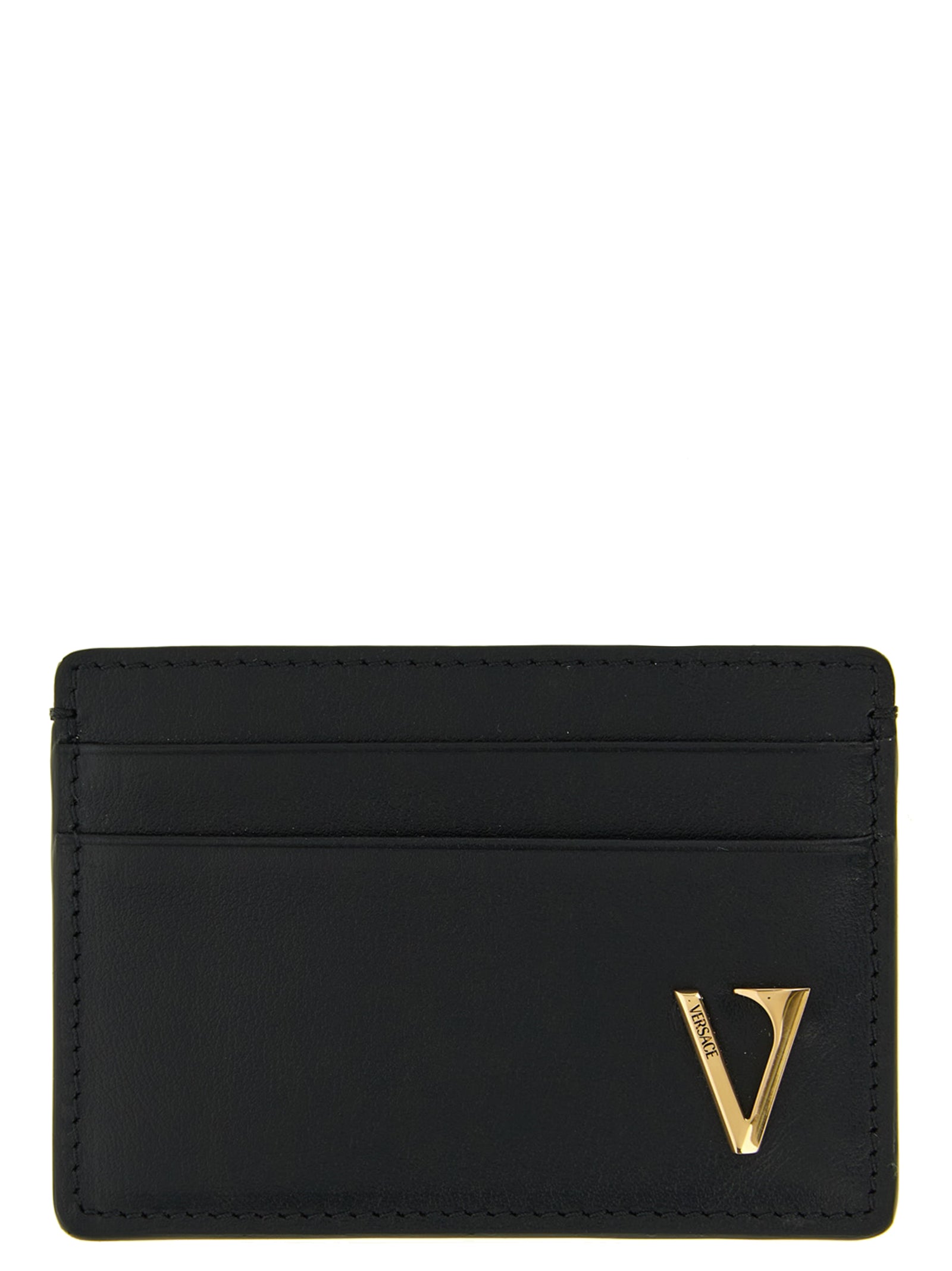 Versace 'V Logo' Card Holder