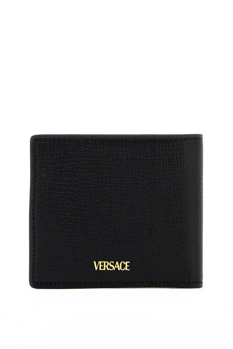 Versace Medusa Biggie Bi-Fold Wallet Black