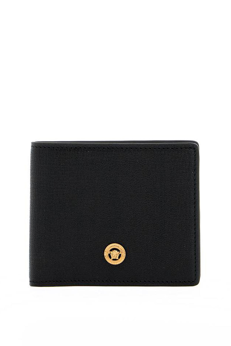 Versace Medusa Biggie Bi-Fold Wallet Black