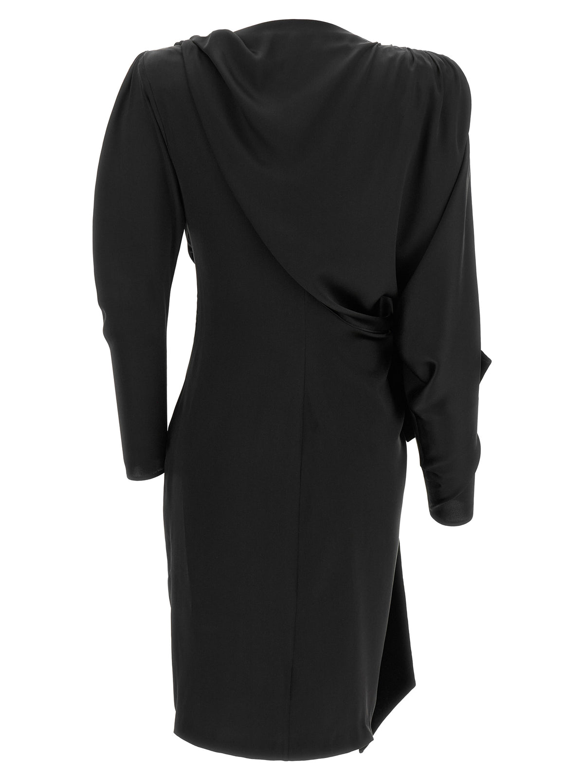 Balmain Black Velvet Bow Dress