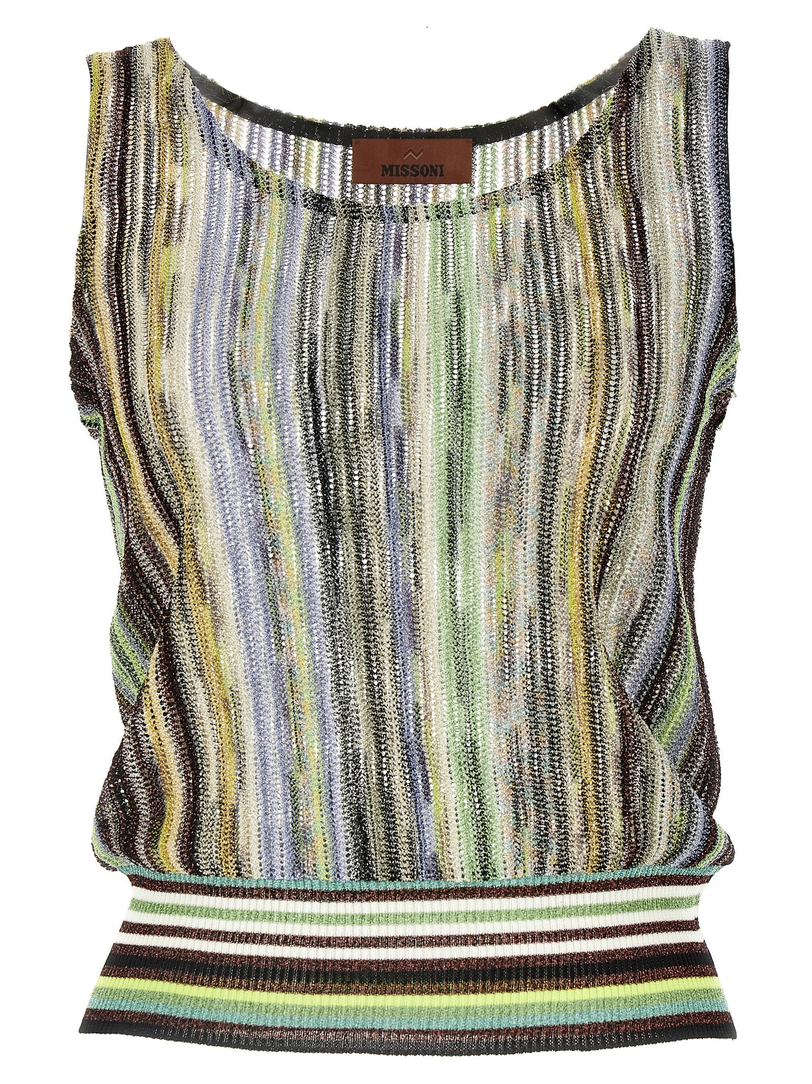 Missoni Striped Lamé Top