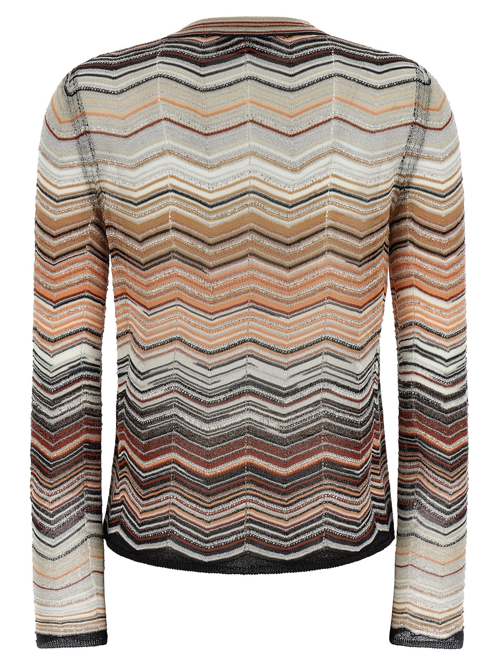 Missoni Chevron Lamé Cardigan