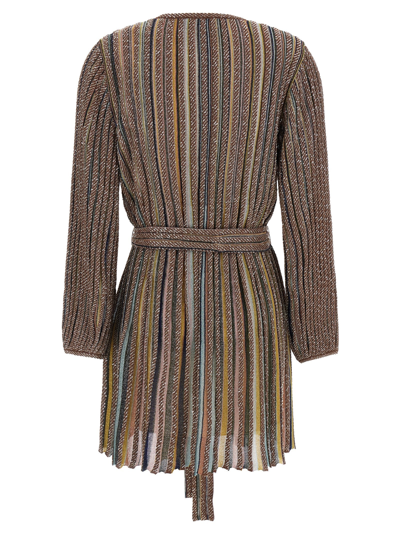 Missoni V-Neck And Belt Dress