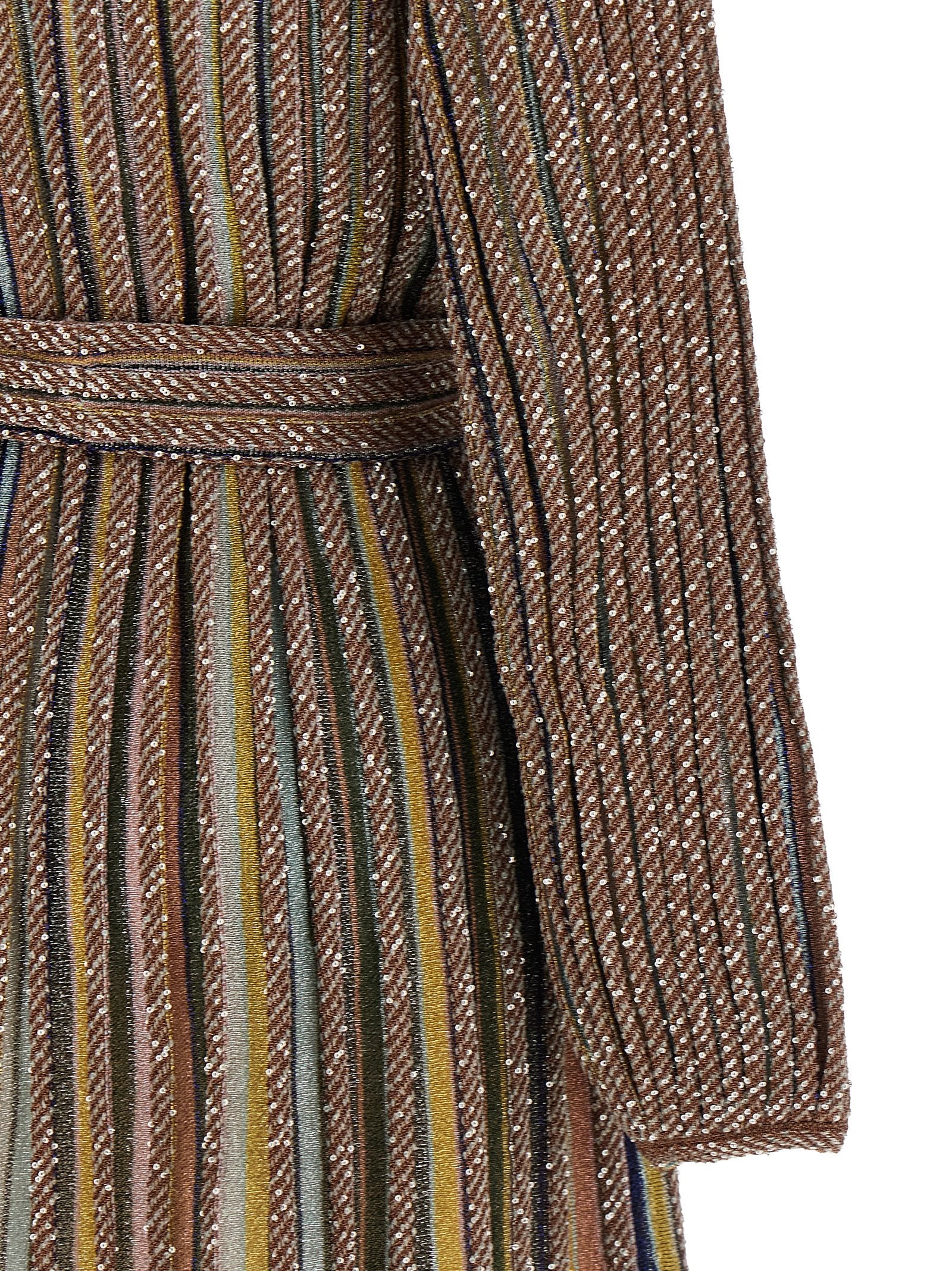 Missoni V-Neck And Belt Dress