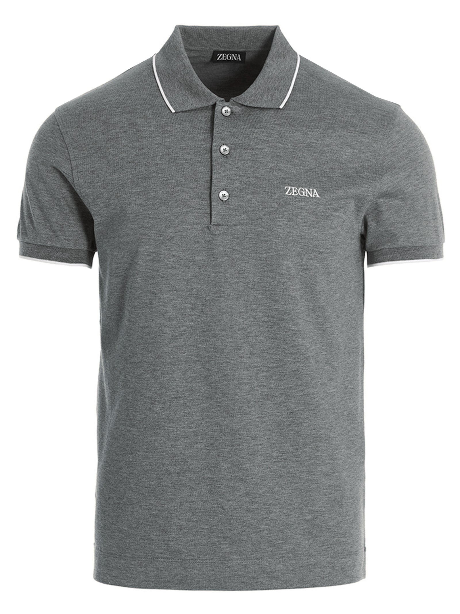 Zegna Logo Embroidery Polo Shirt