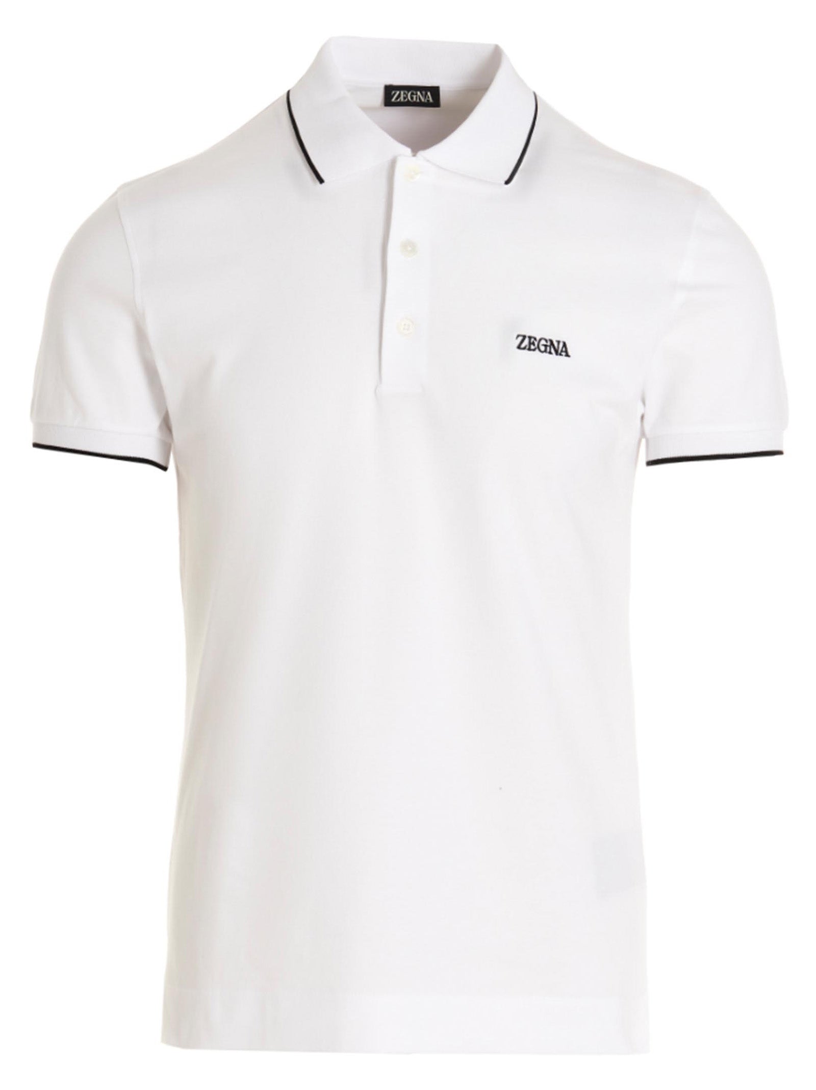 Zegna Embroidered Logo Polo Shirt