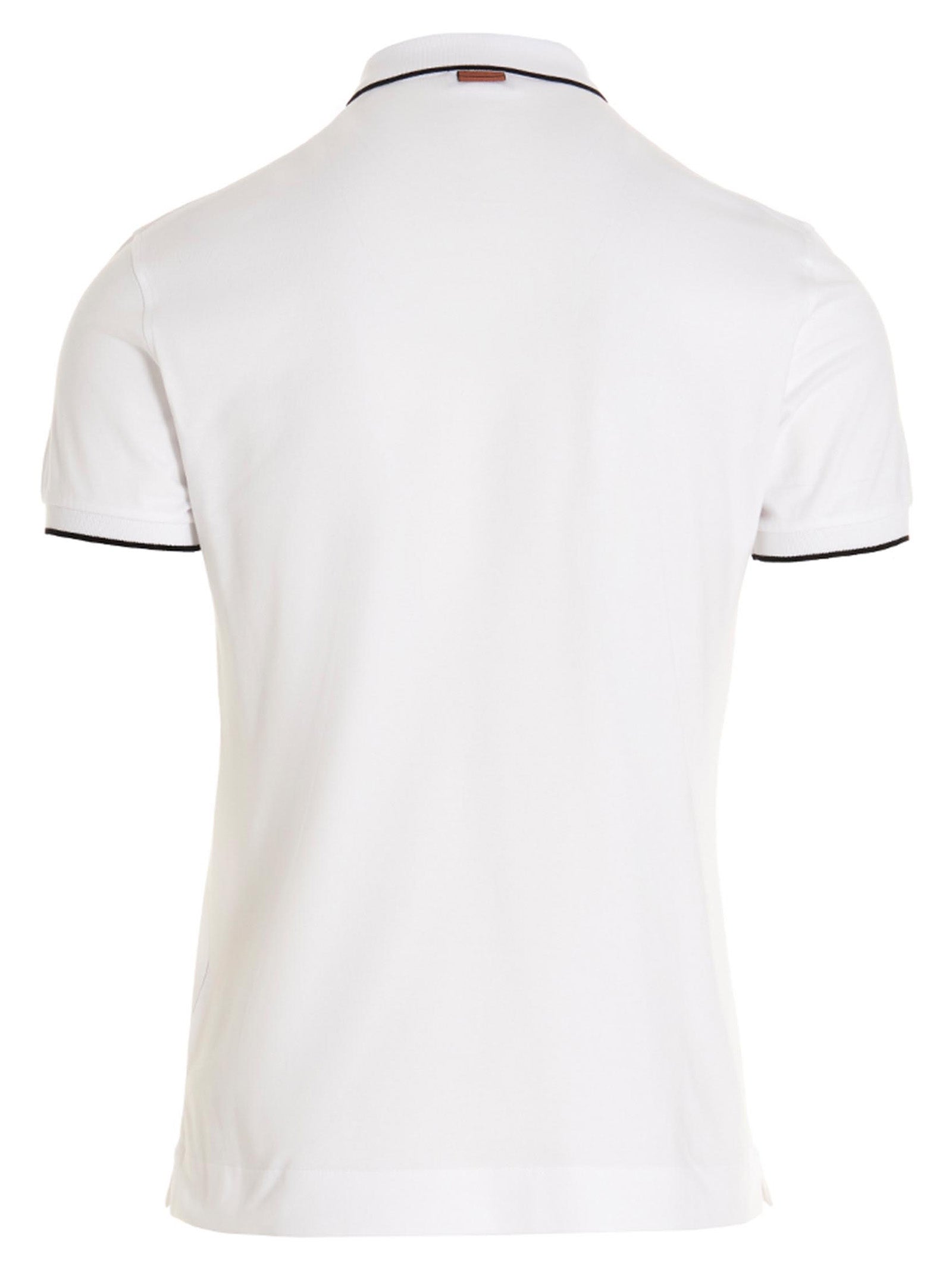 Zegna Embroidered Logo Polo Shirt