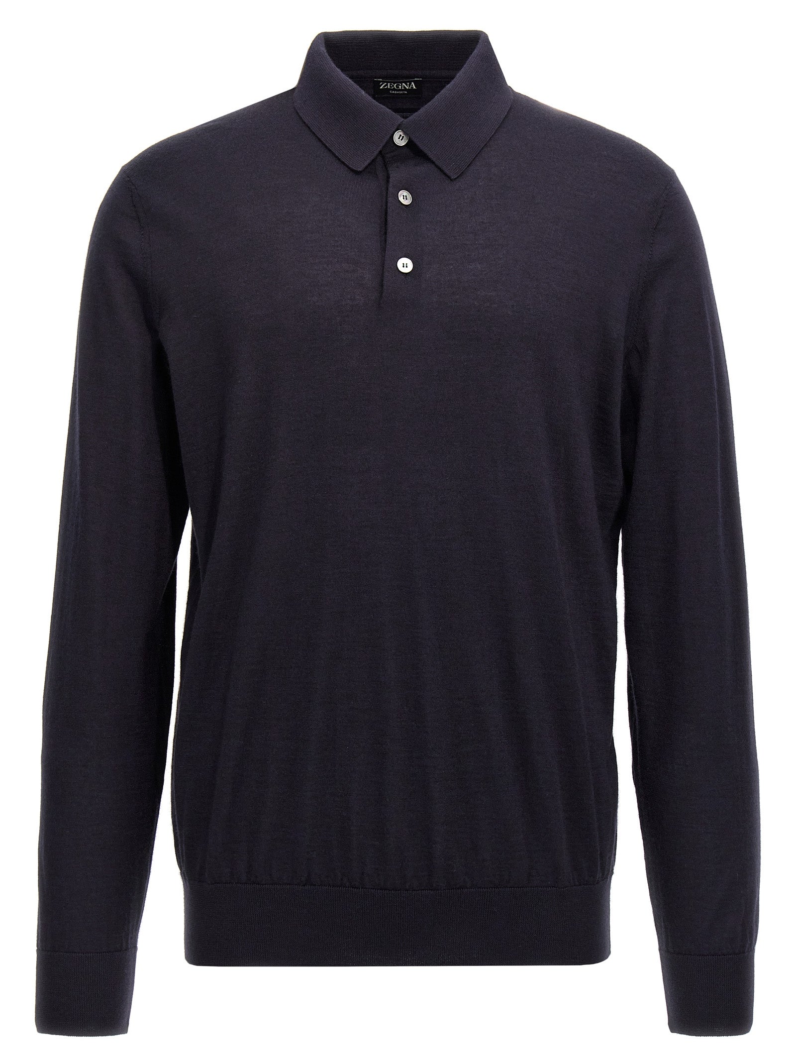 Zegna Silk Cashmere Polo Shirt