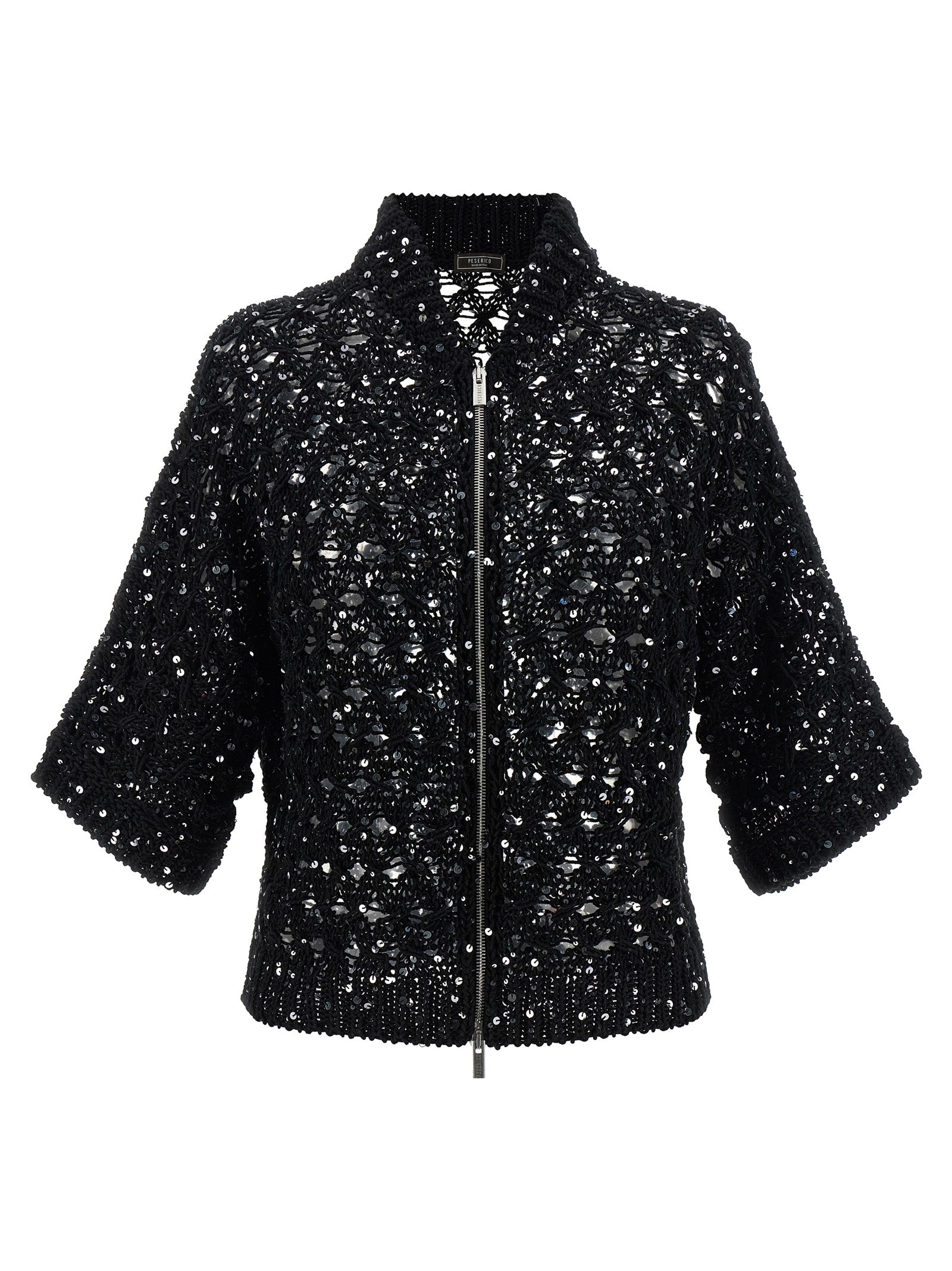 Peserico Sequin Mesh Cardigan