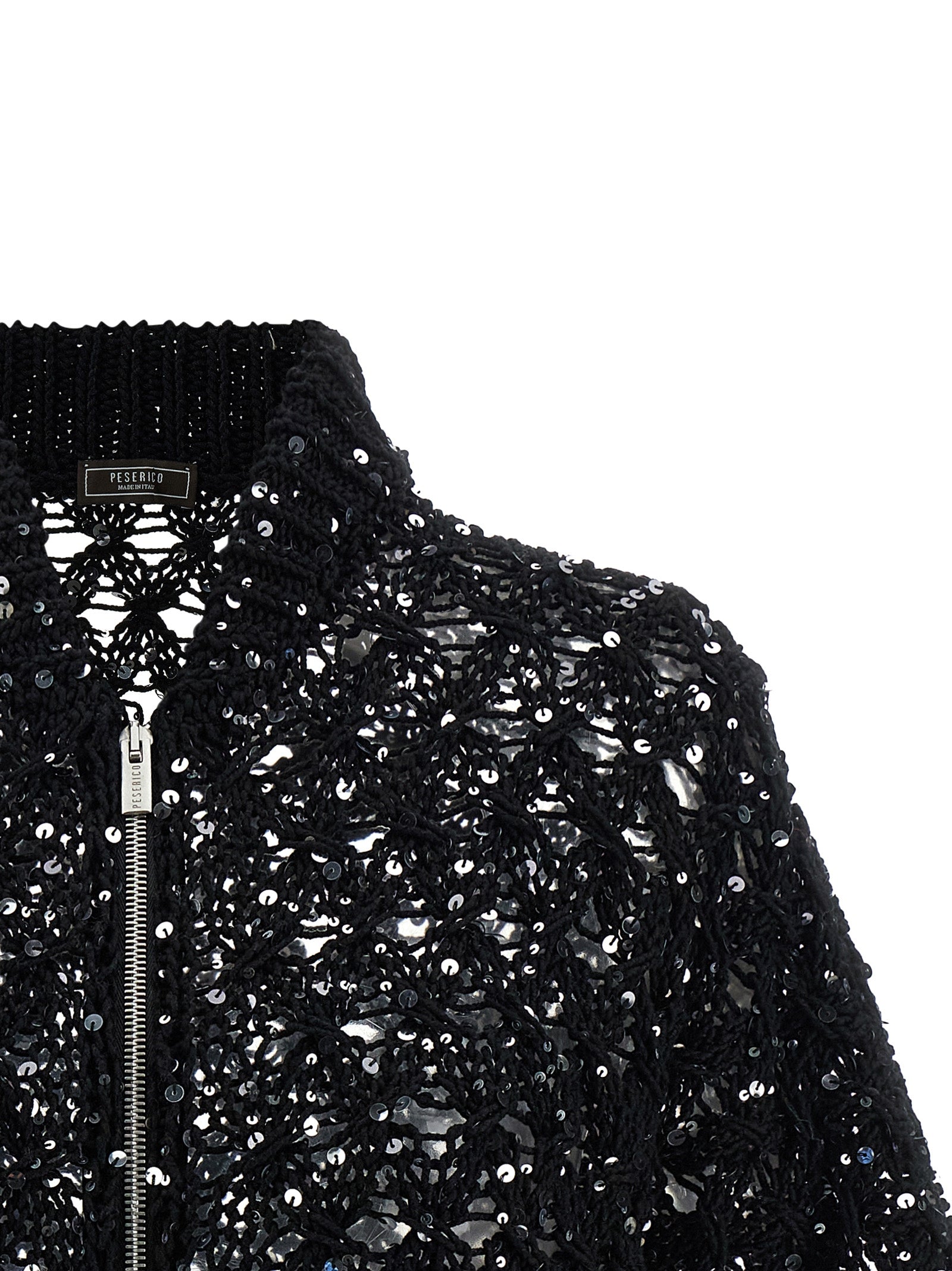 Peserico Sequin Mesh Cardigan