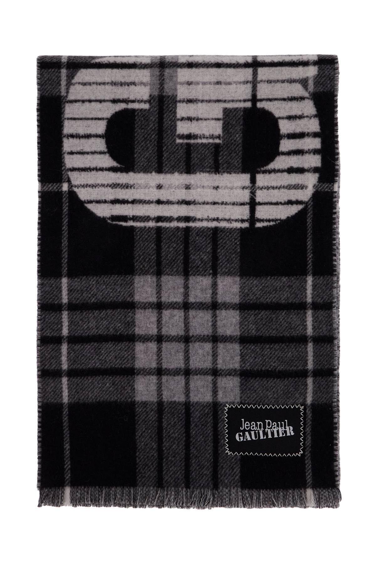 Jean Paul Gaultier Wool Tartan Scarf For