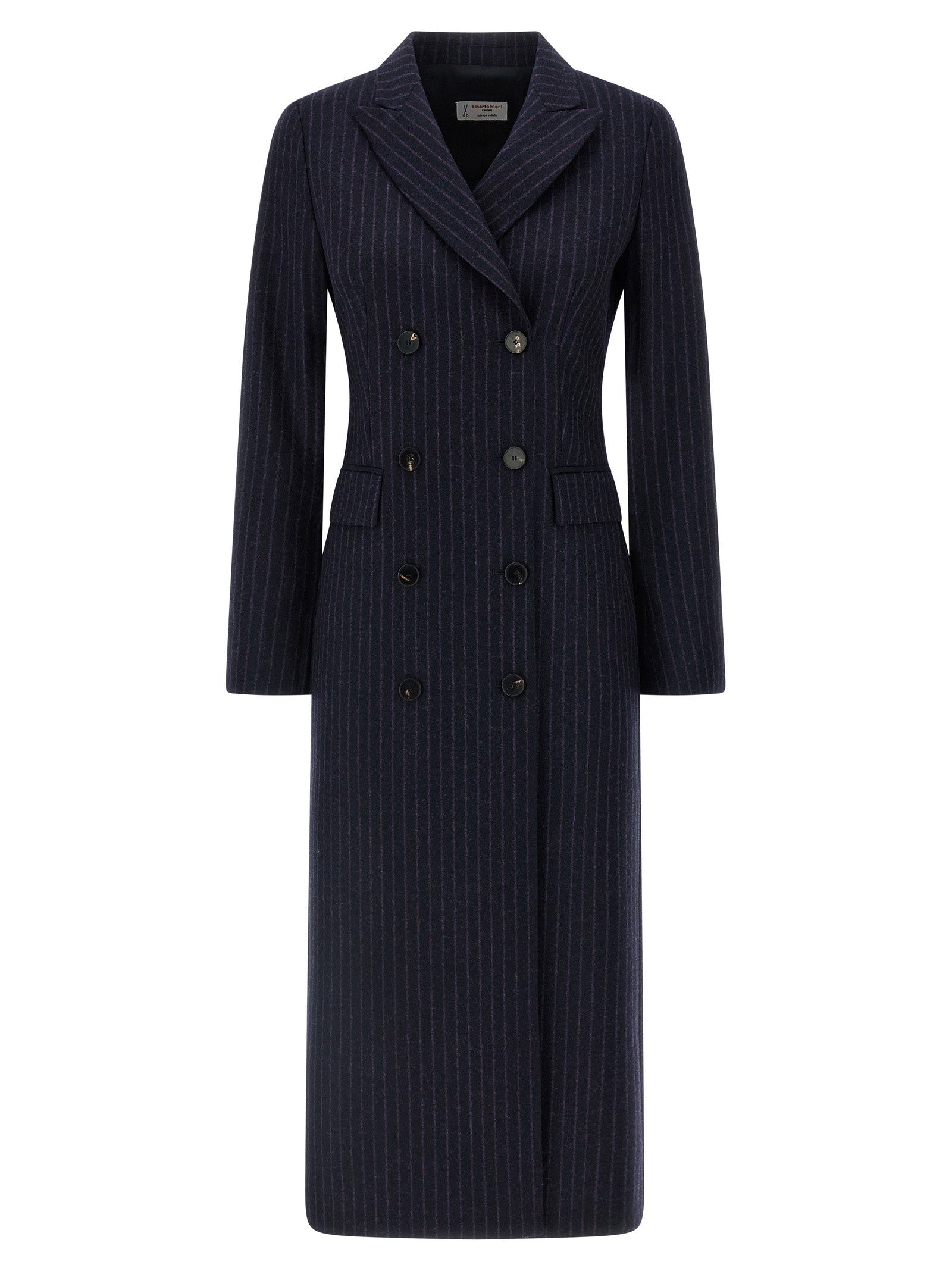 Alberto Biani Pinstripe Coat