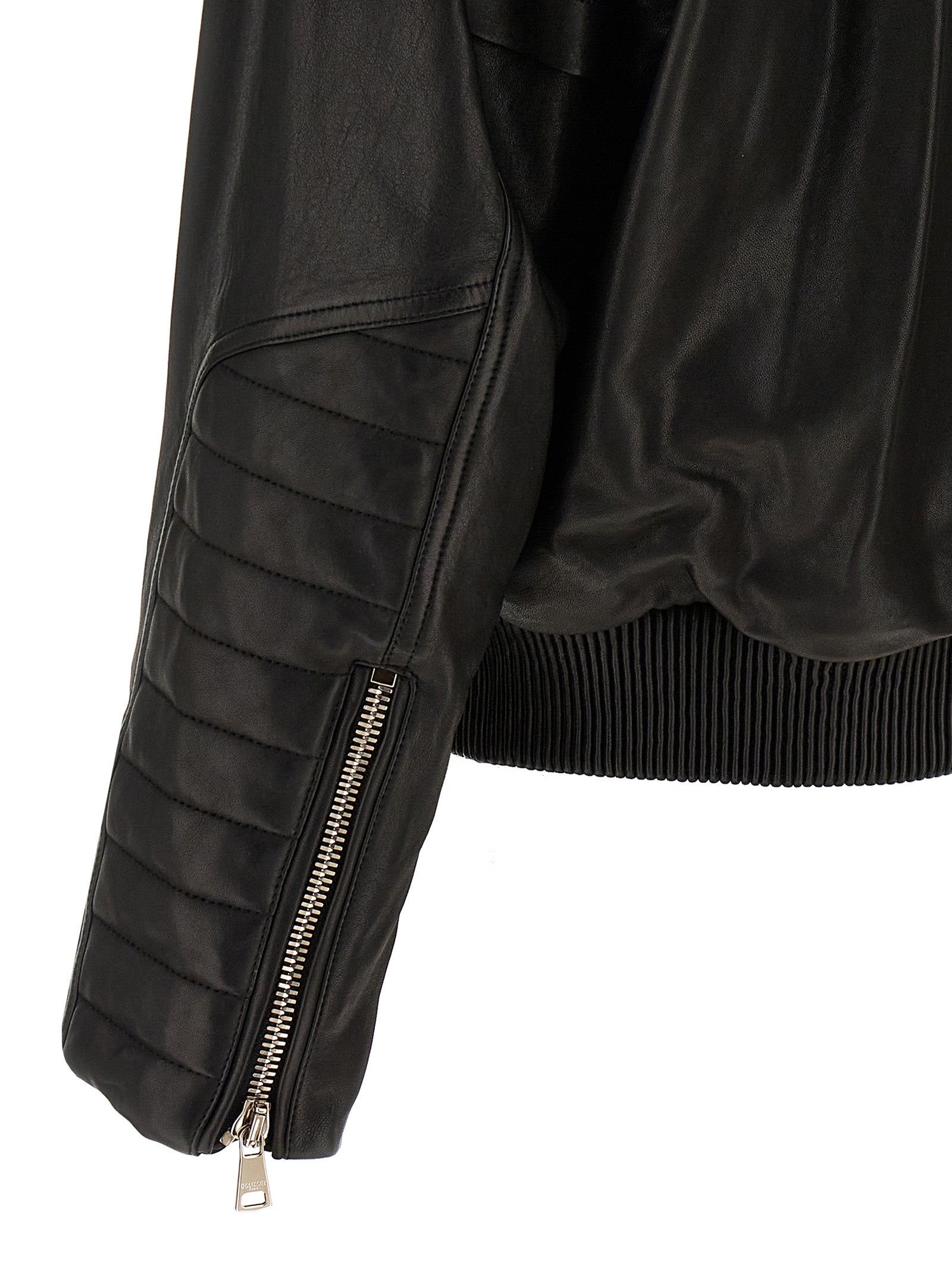 Balmain Layered Leather Jacket