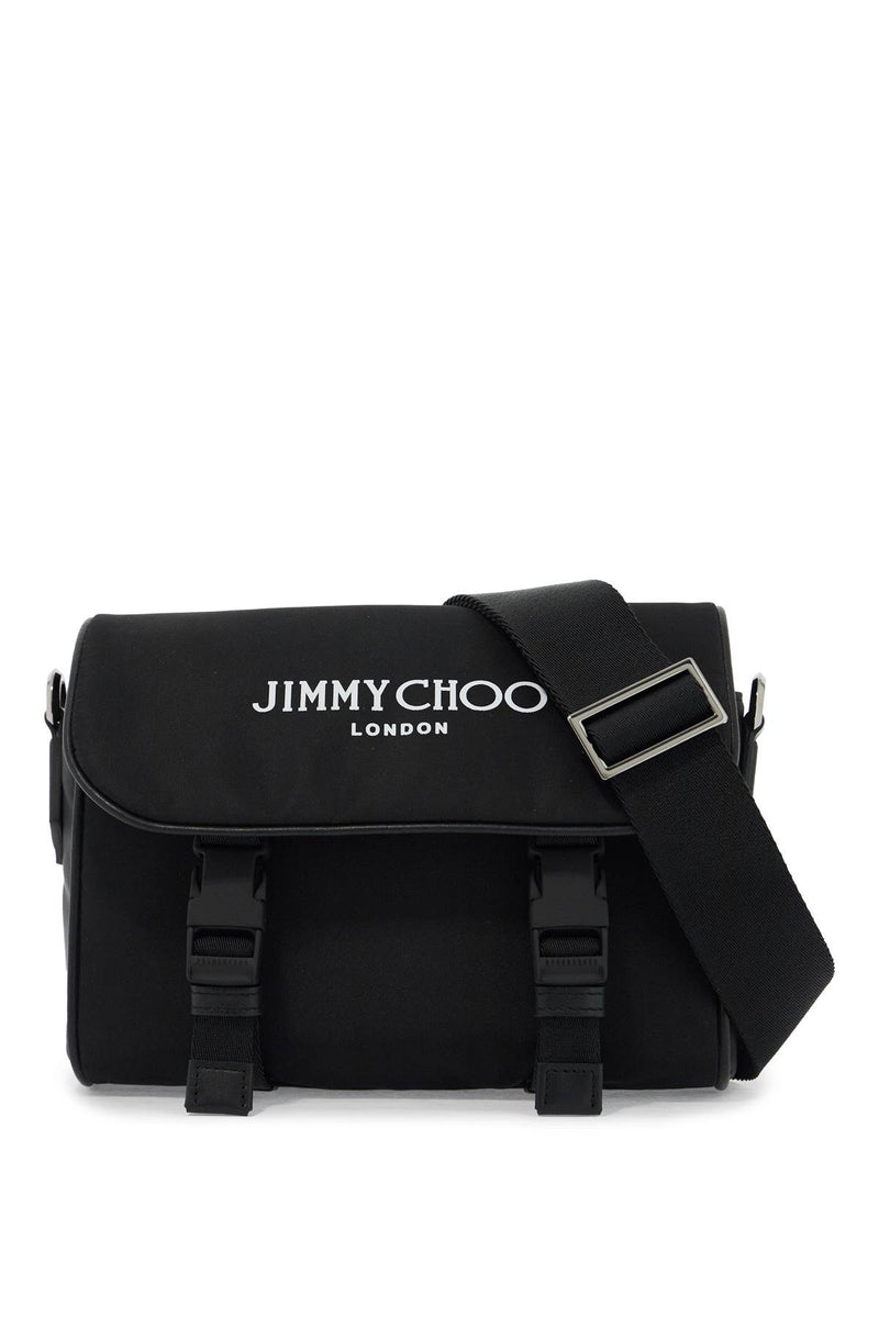 Jimmy Choo Nylon Crossbody Bag Eli With Shoulder Black