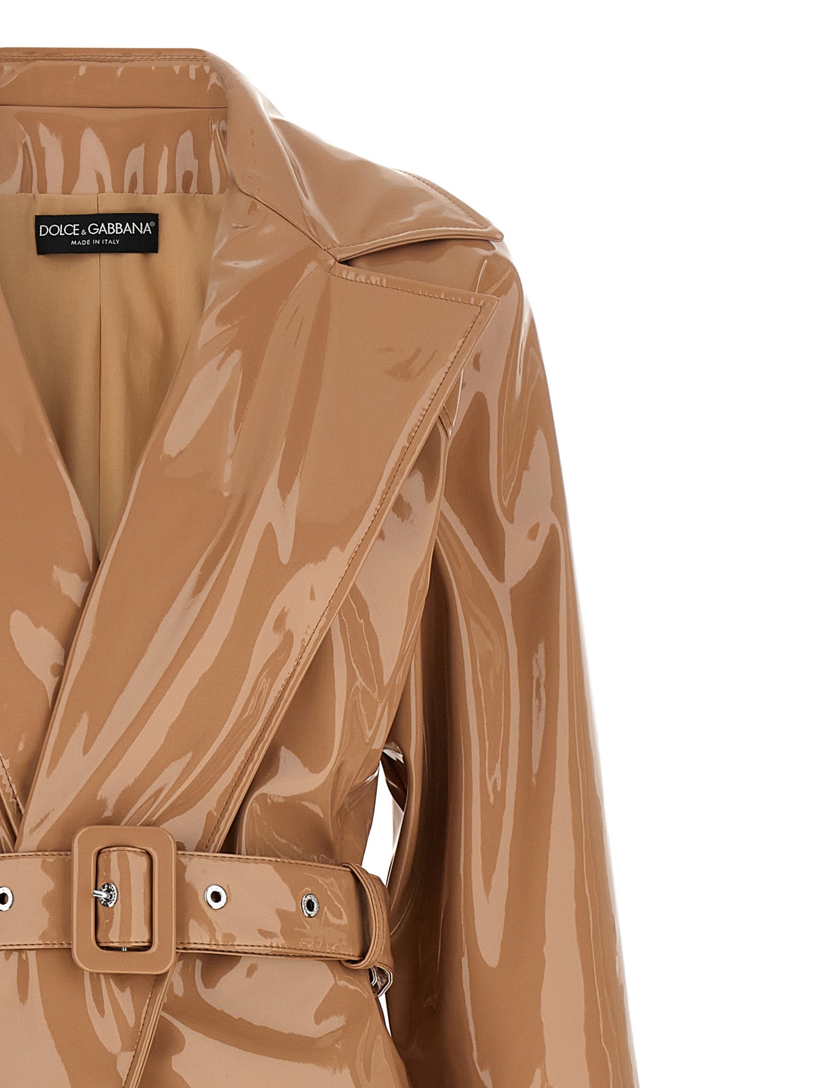 Dolce & Gabbana Vinyl Trench Coat