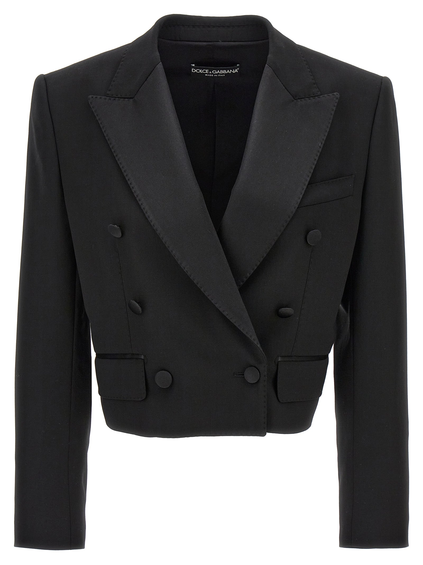 Dolce & Gabbana 'Tuxedo' Crop Blazer