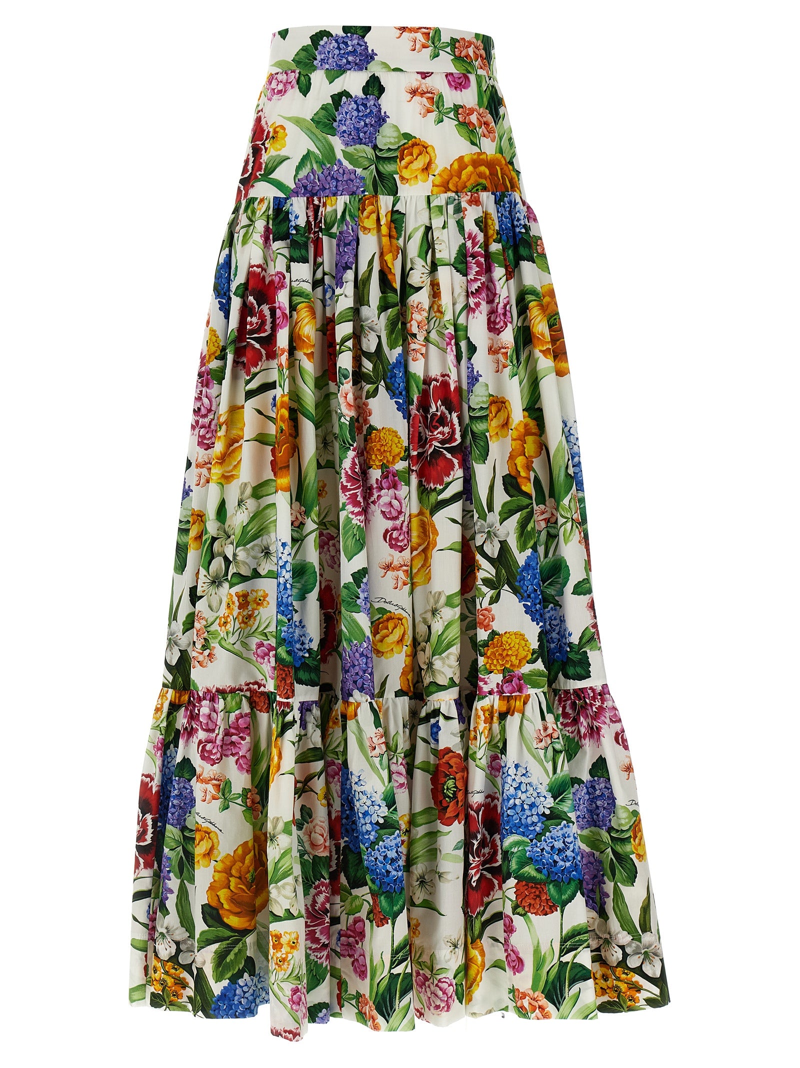 Dolce & Gabbana Floral Flounces Skirt