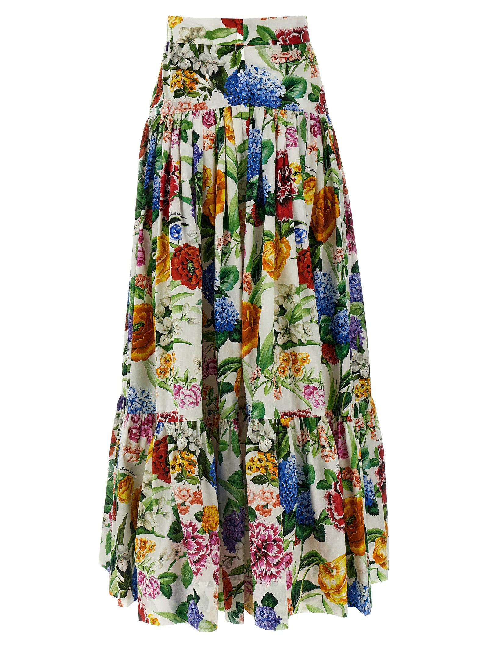 Dolce & Gabbana Floral Flounces Skirt