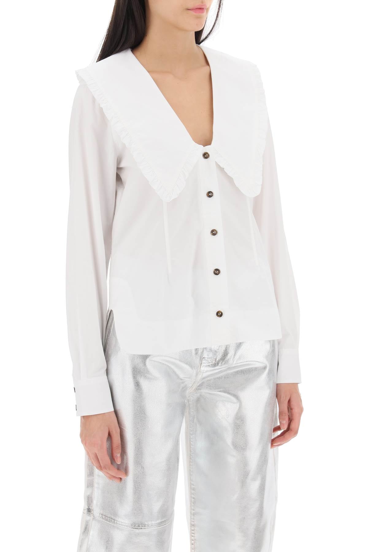 Ganni Maxi Collar Shirt