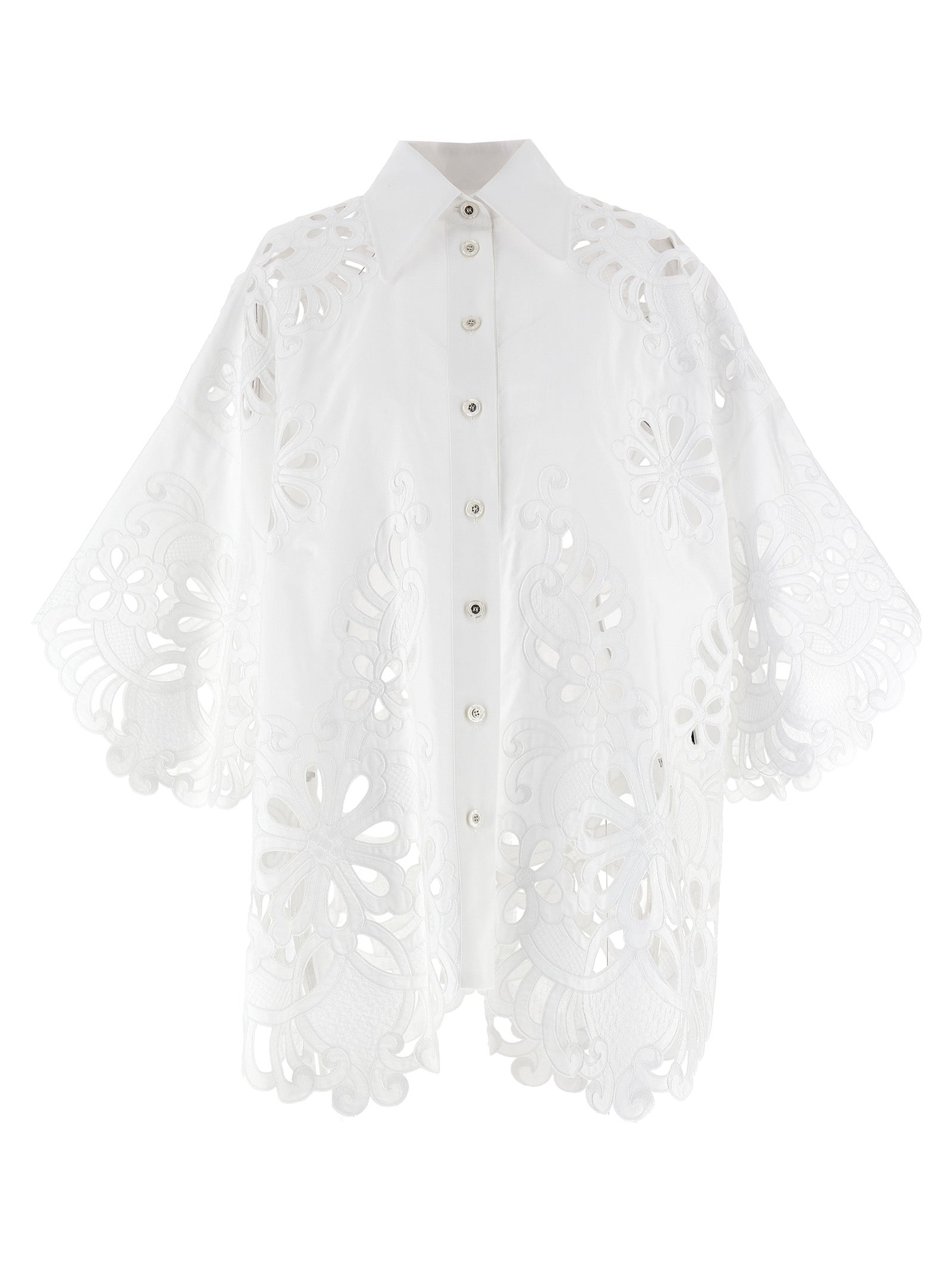 Dolce & Gabbana Cut-Out Embroidery Shirt