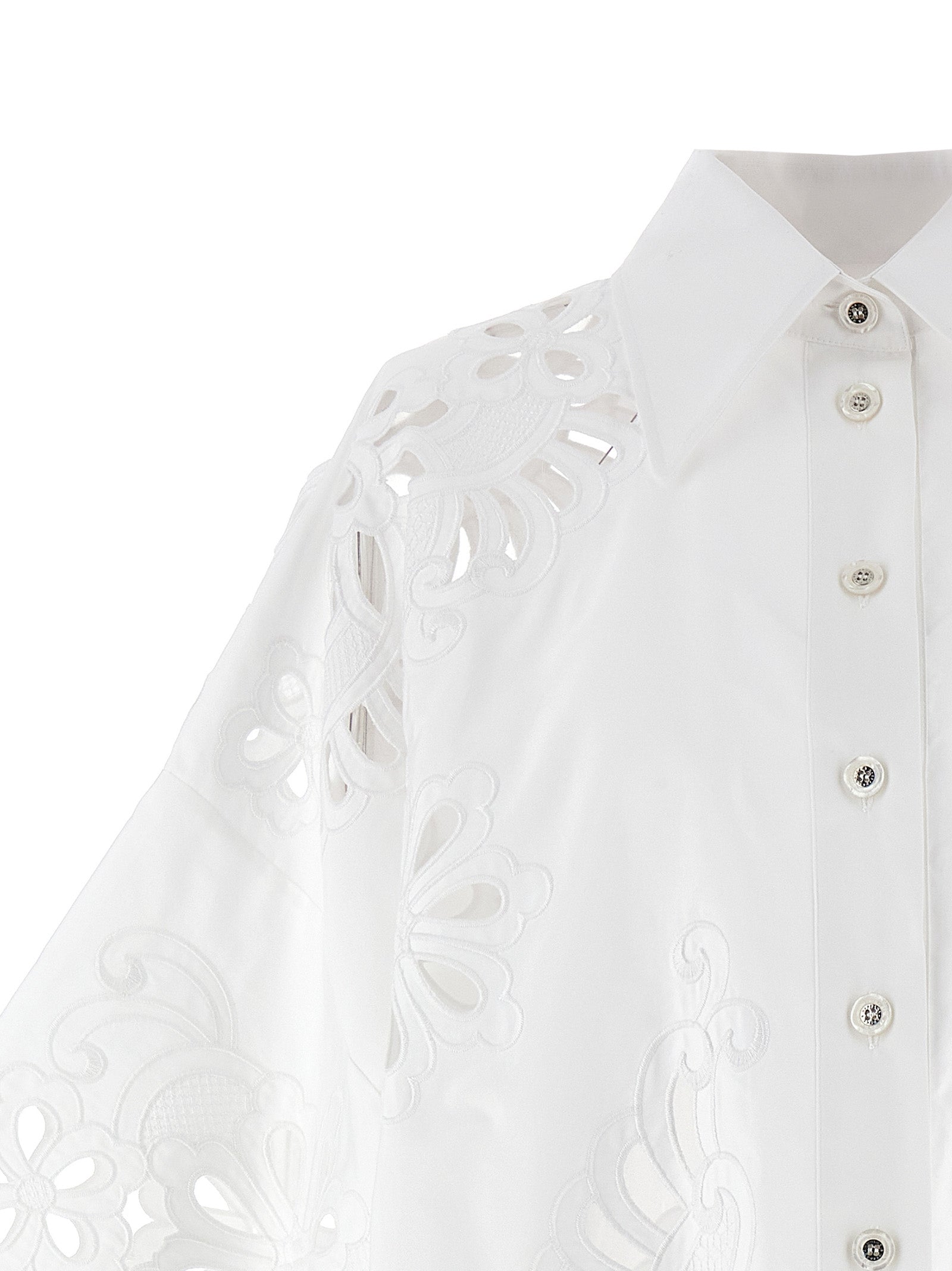 Dolce & Gabbana Cut-Out Embroidery Shirt