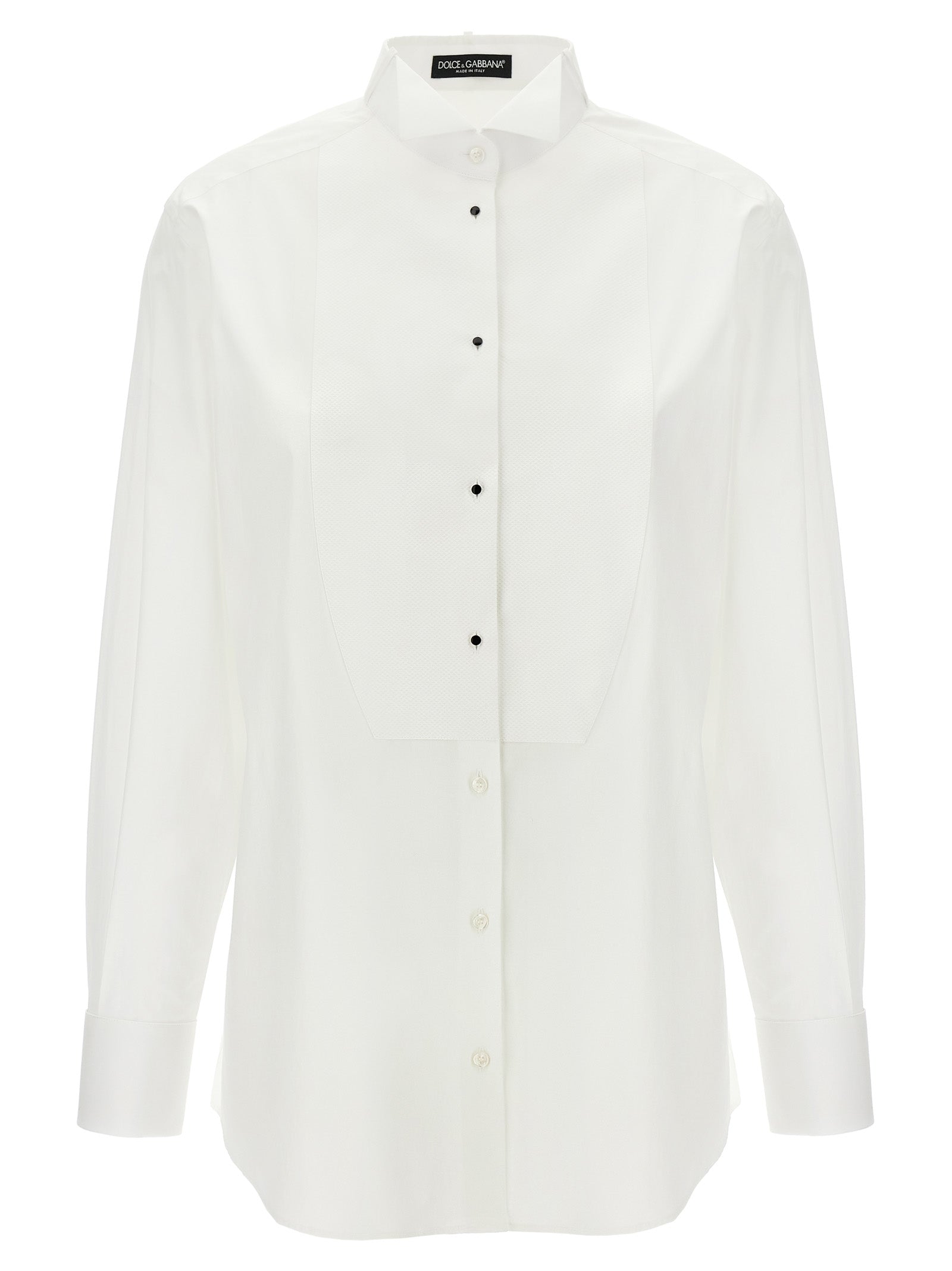 Dolce & Gabbana Piquet Plastron Shirt