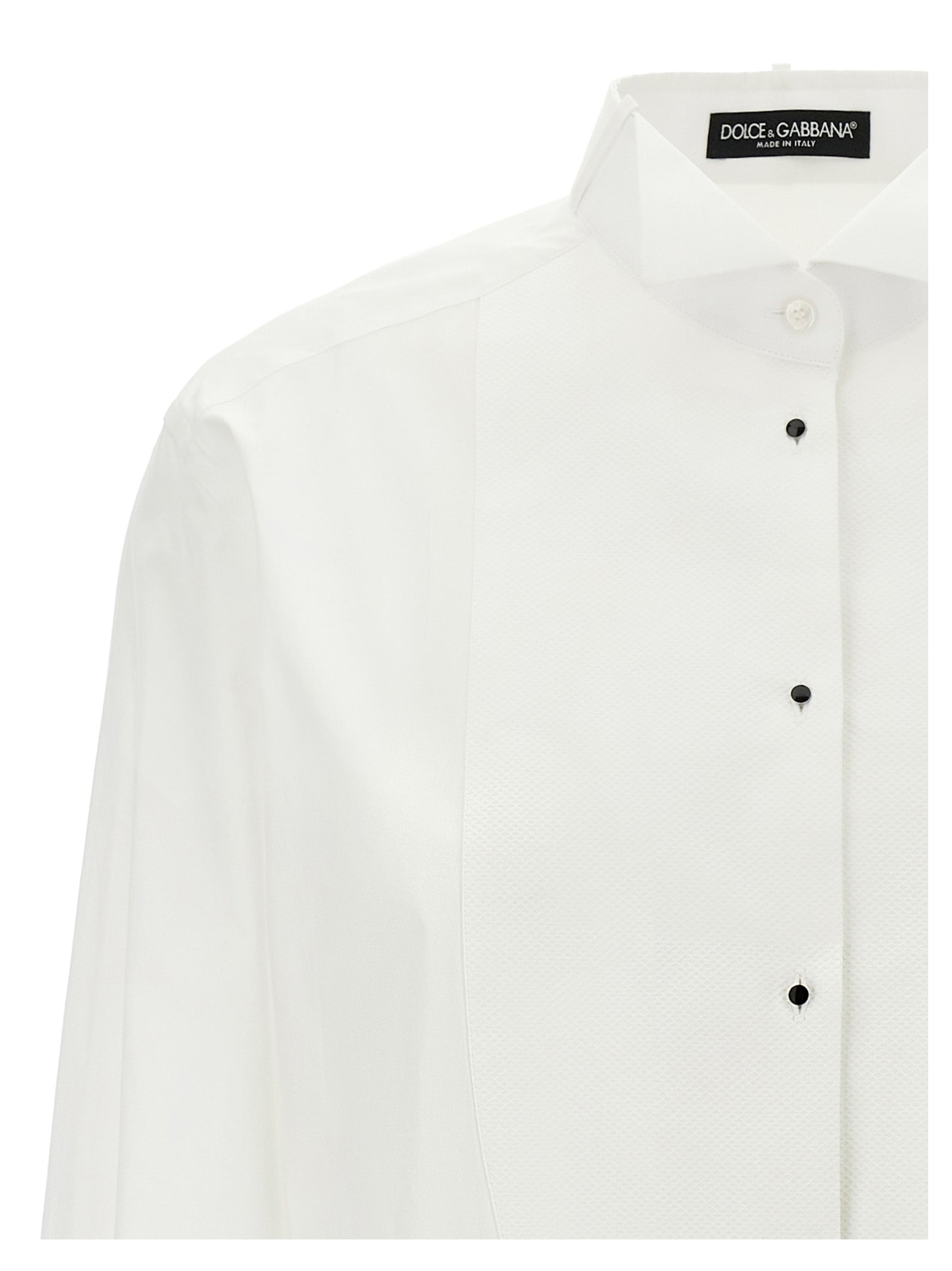 Dolce & Gabbana Piquet Plastron Shirt