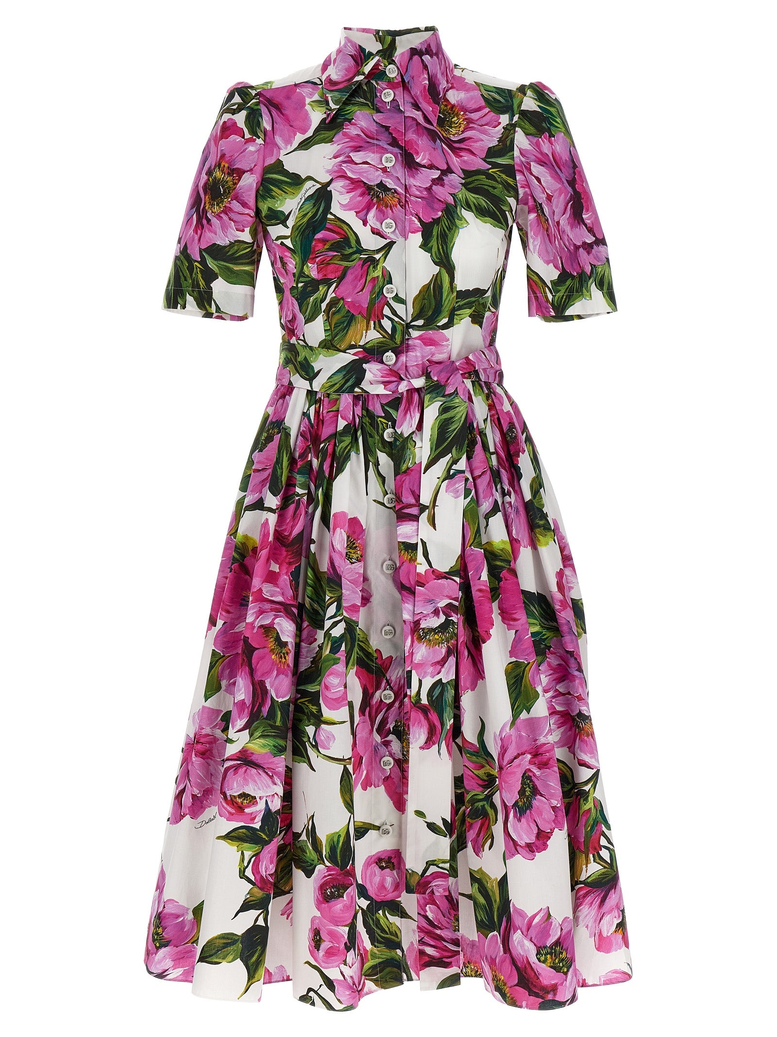 Dolce & Gabbana Longuette Floral Dress