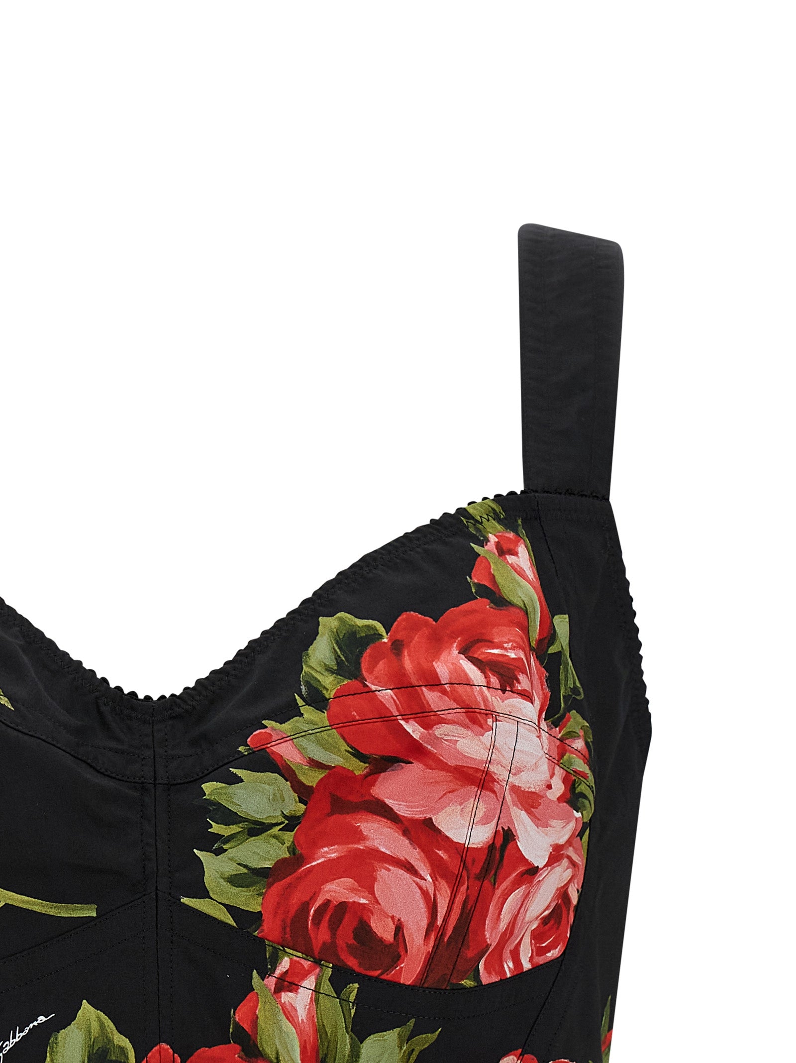 Dolce & Gabbana 'Bouquet Rose' Bustier Top