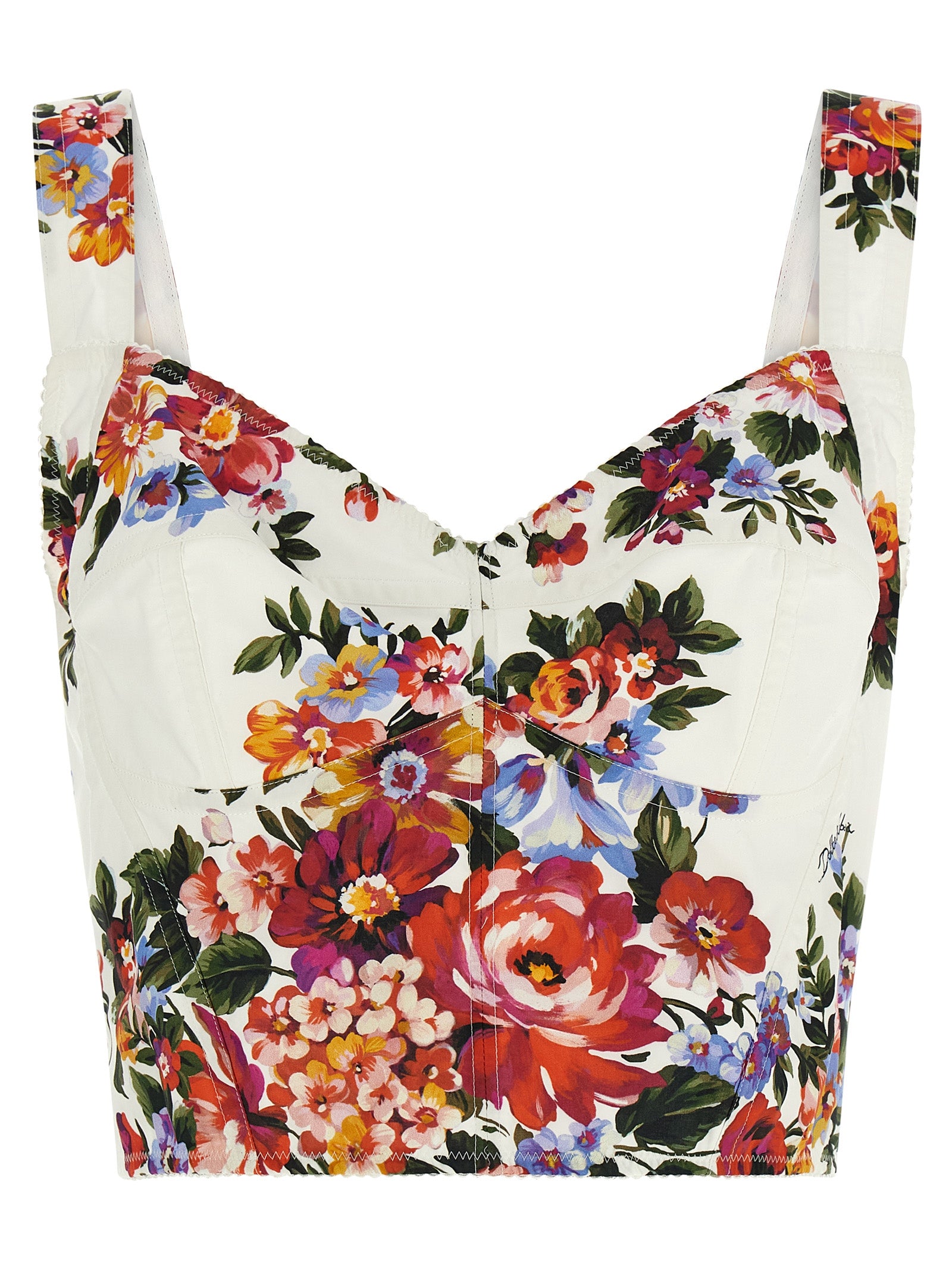 Dolce & Gabbana 'Mazzo Di Fiori' Print Top