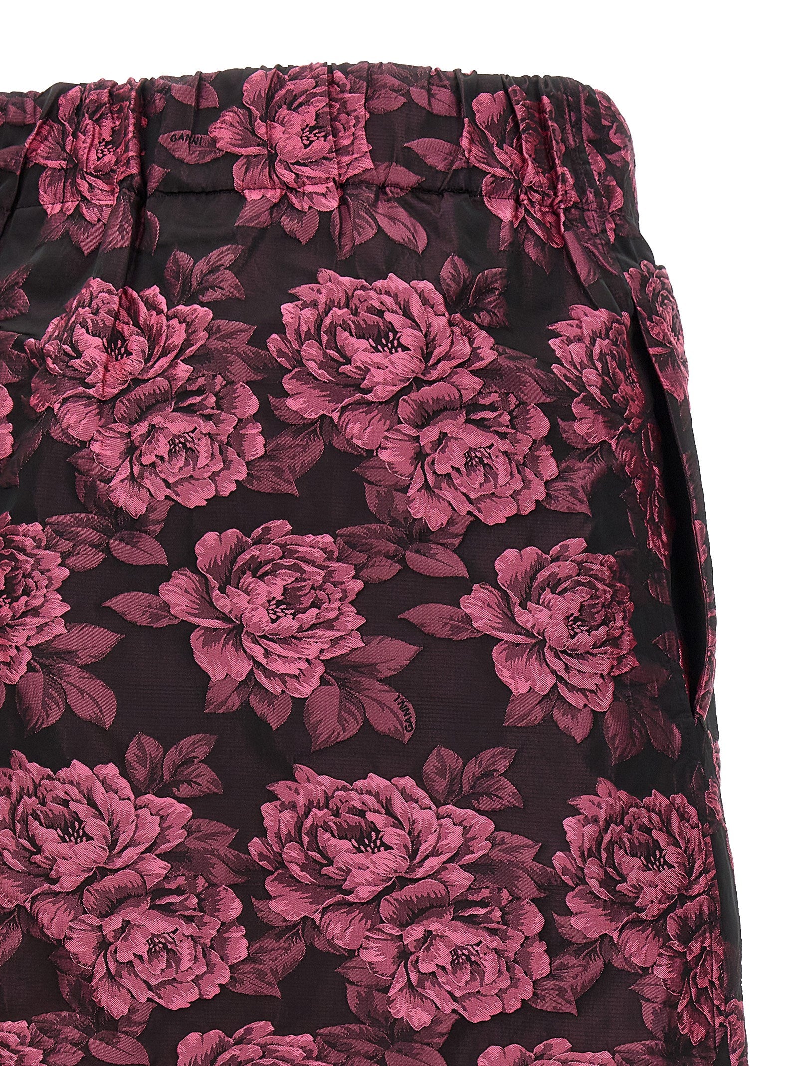 Ganni Floral Jacquard Skirt