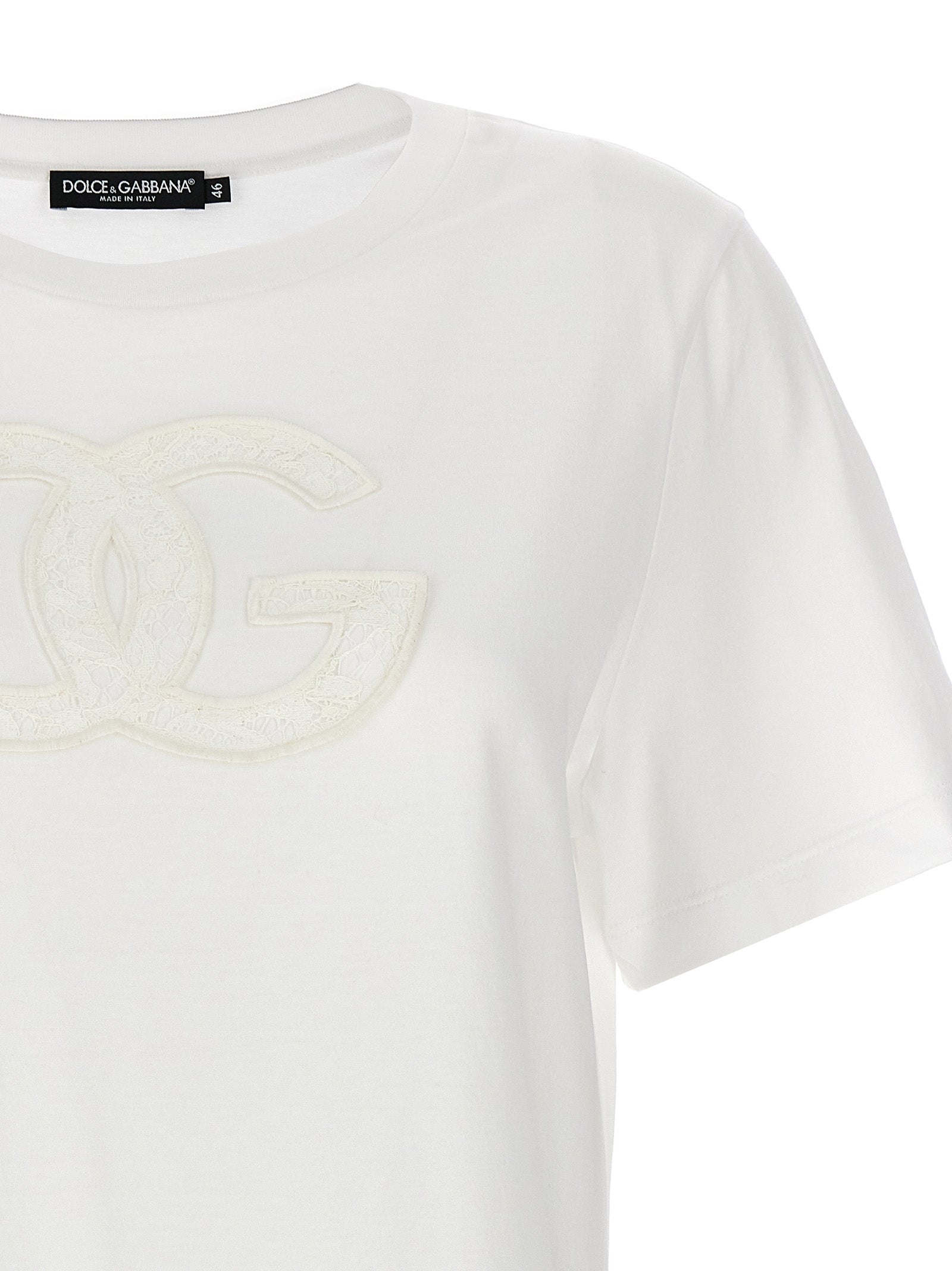 Dolce & Gabbana Lace Logo T-Shirt