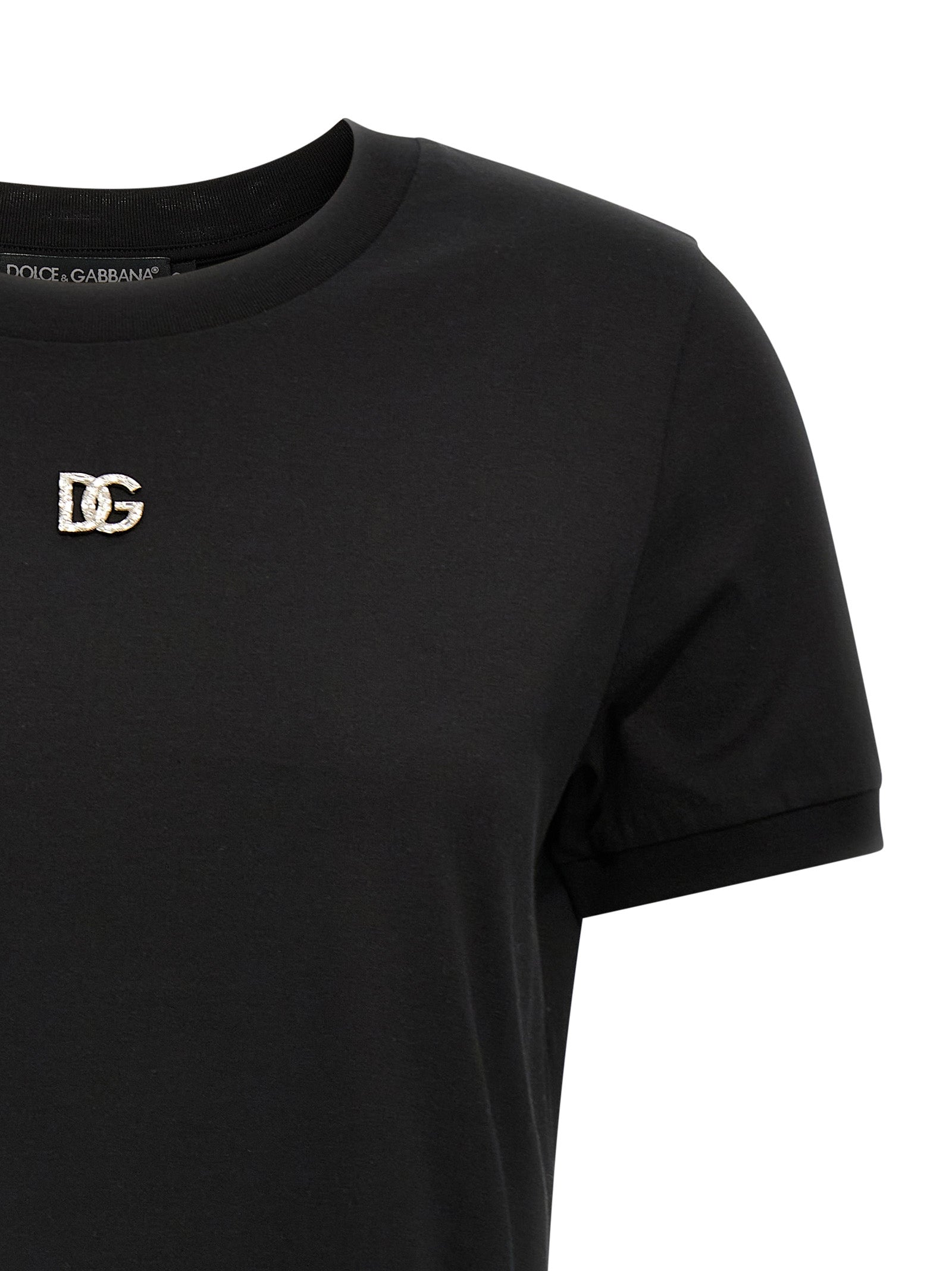 Dolce & Gabbana Rhinestone Logo T-Shirt