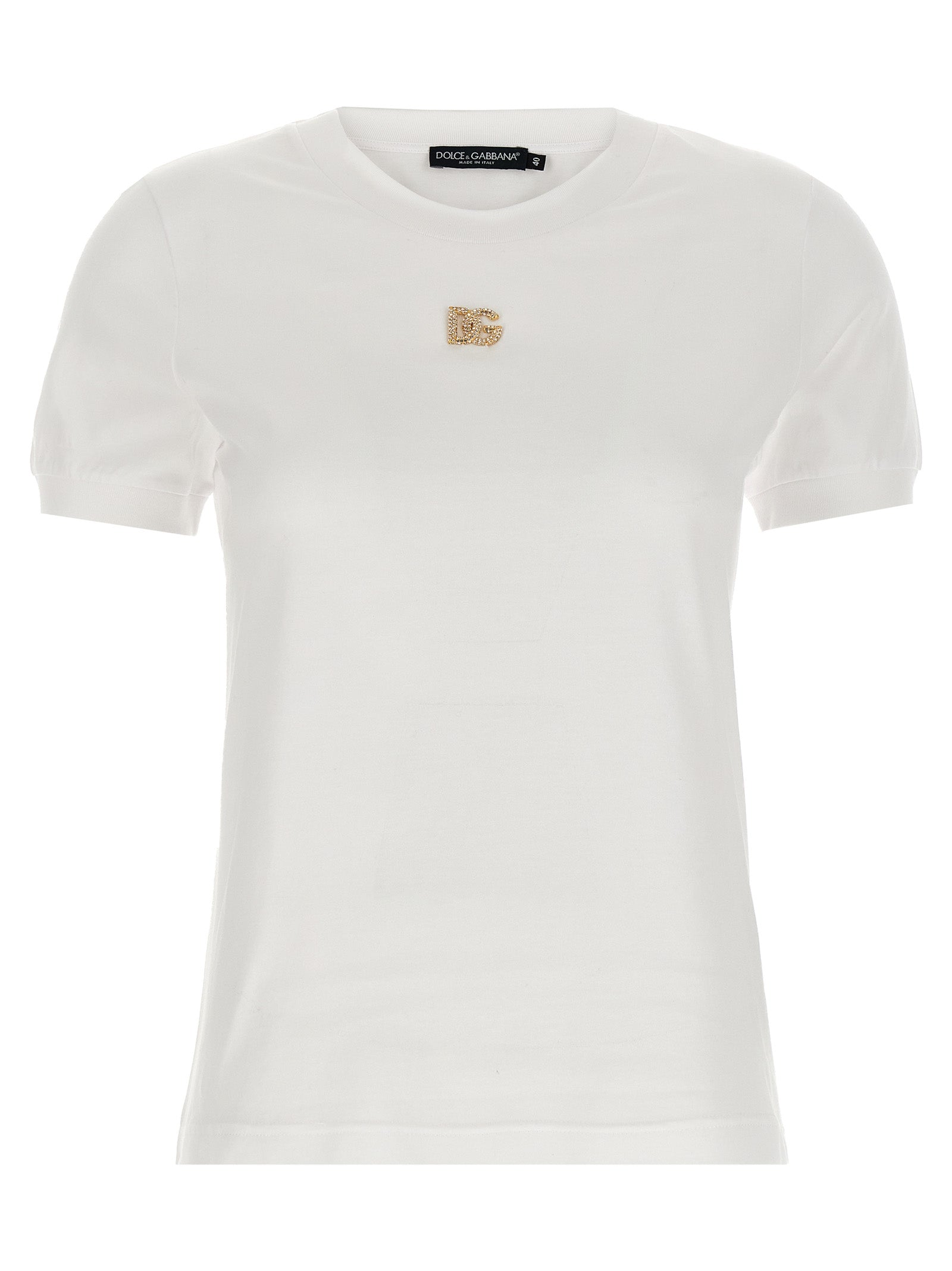 Dolce & Gabbana Rhinestone Logo T-Shirt