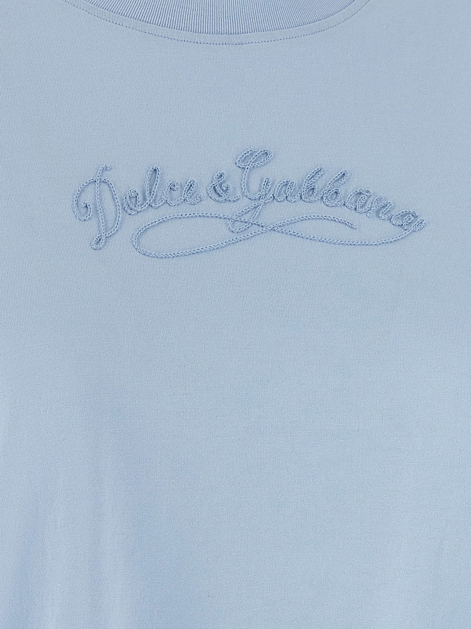 Dolce & Gabbana Chain Embroidery T-Shirt
