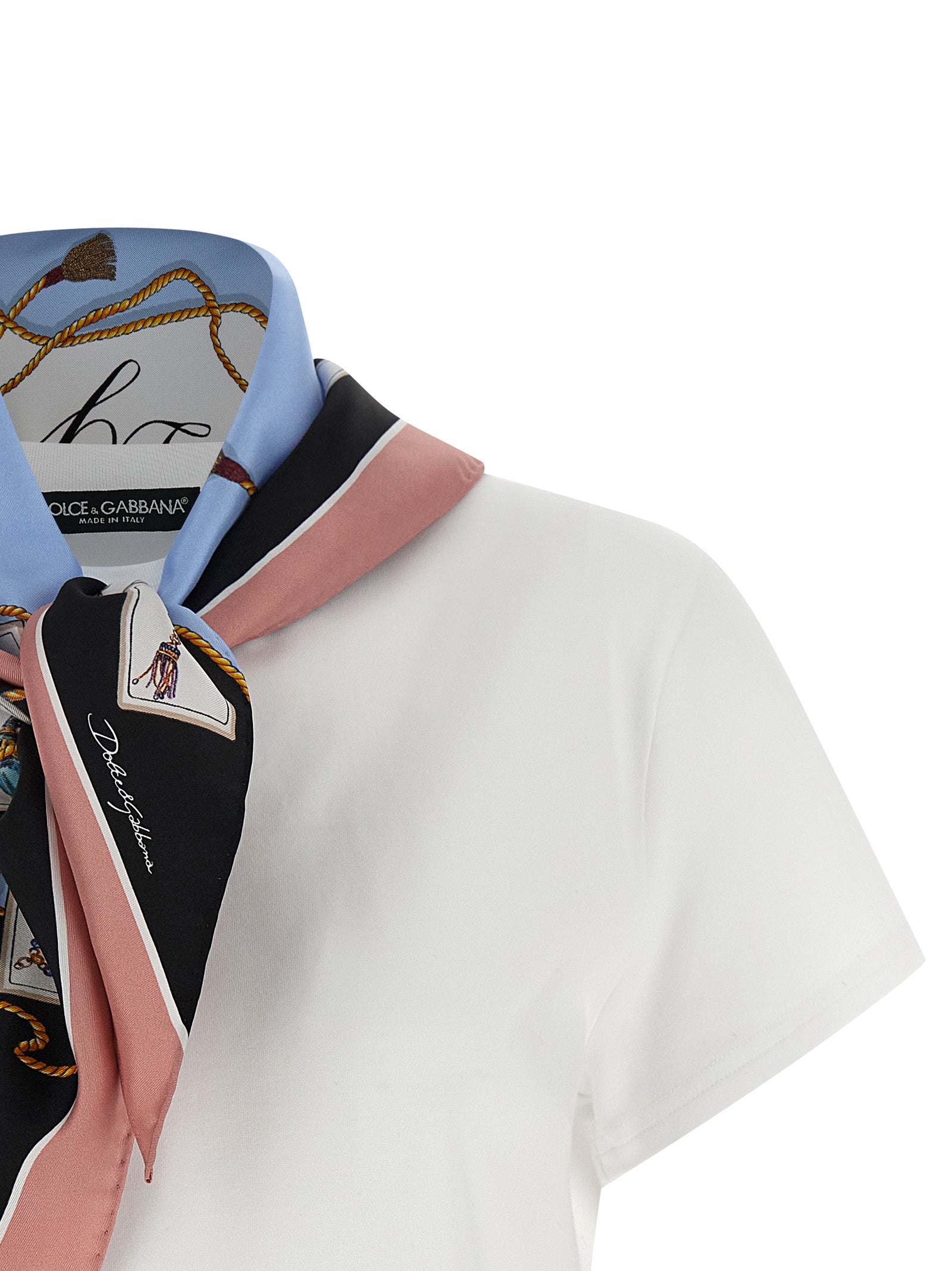 Dolce & Gabbana T-Shirt With Scarf