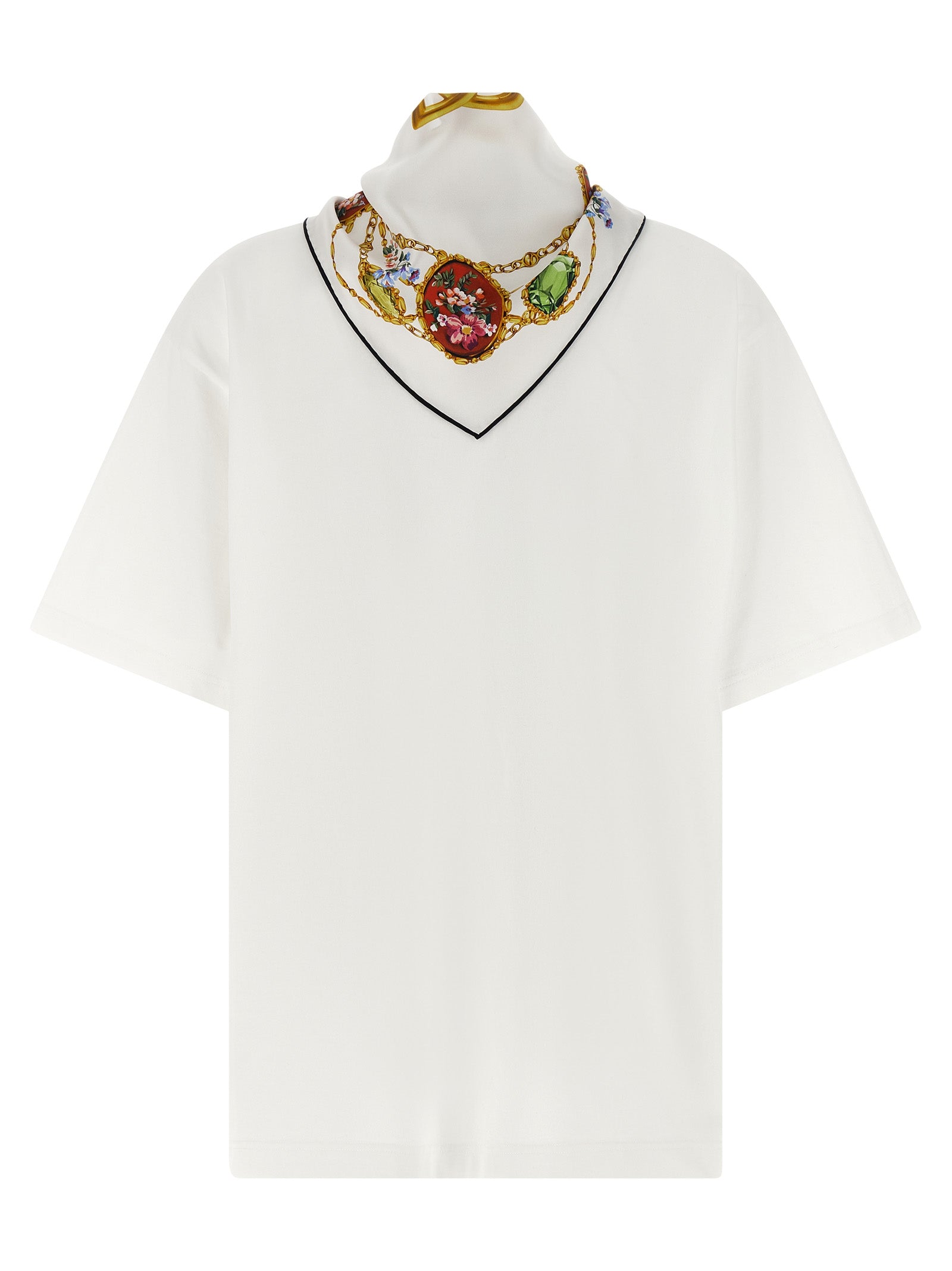 Dolce & Gabbana T-Shirt With Scarf