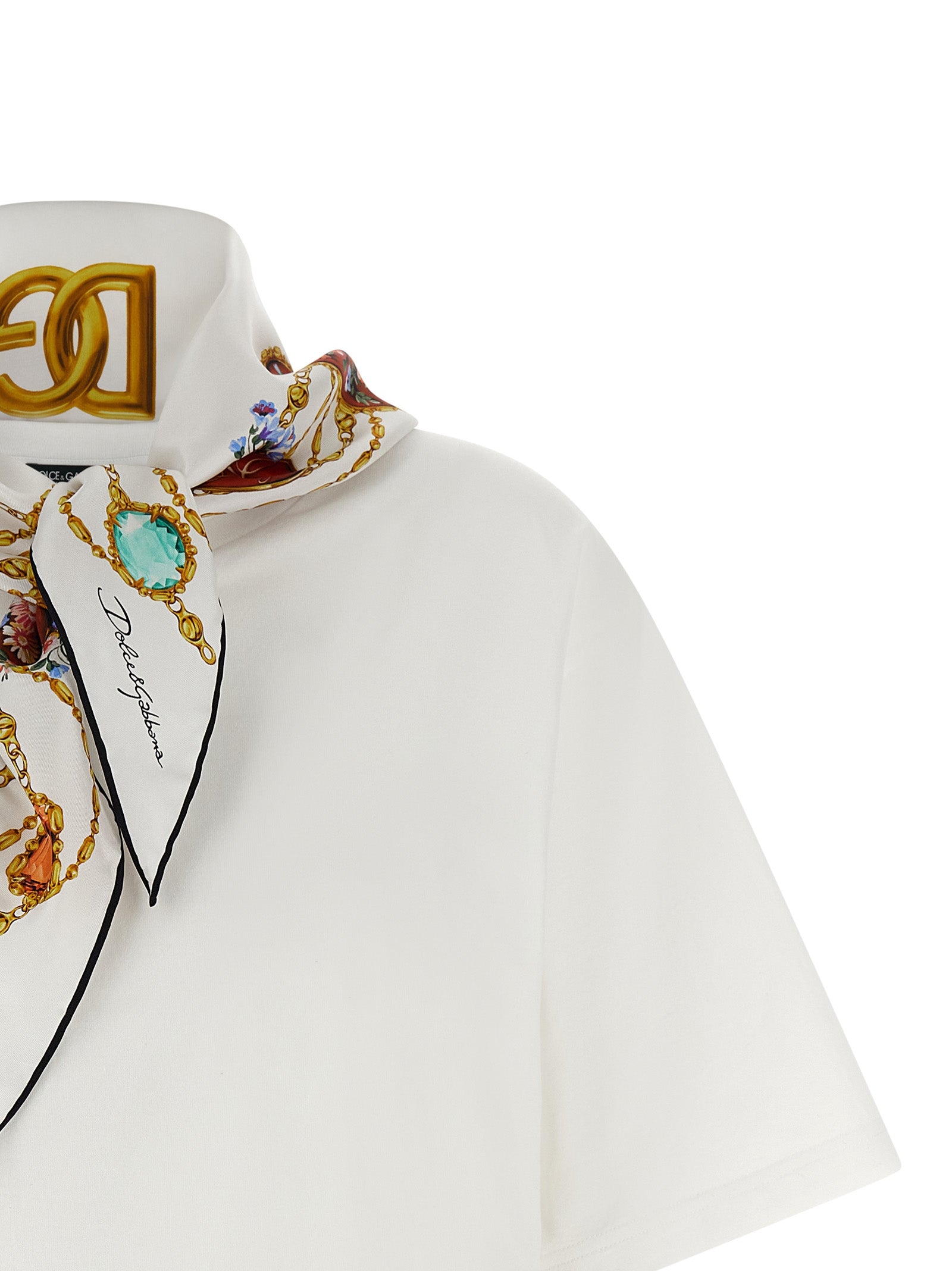 Dolce & Gabbana T-Shirt With Scarf