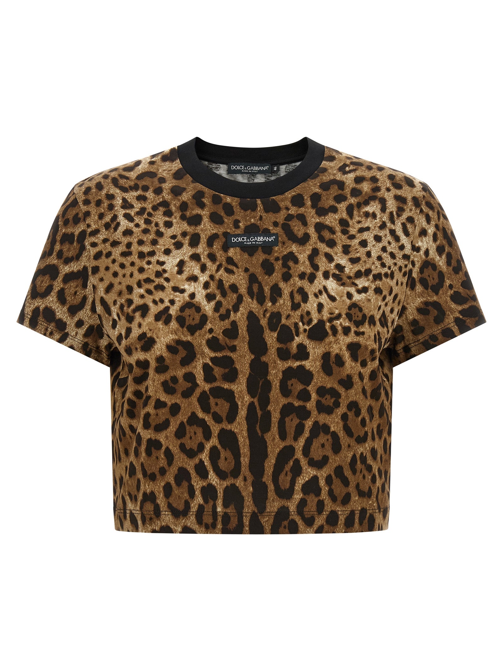Dolce & Gabbana 'Leo' Cropped T-Shirt