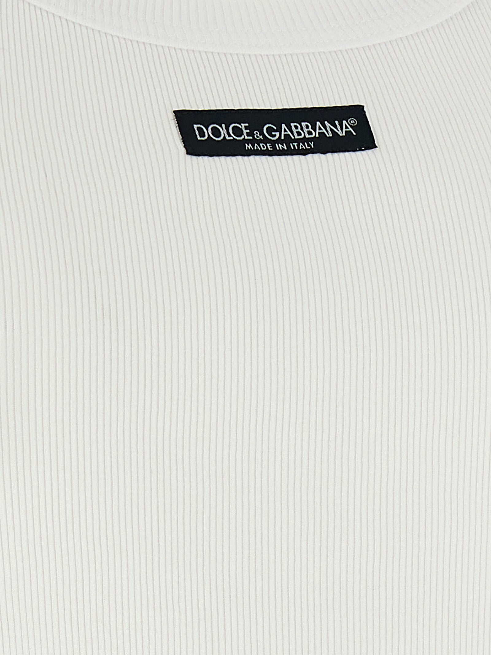 Dolce & Gabbana Logo Patch Tank Top