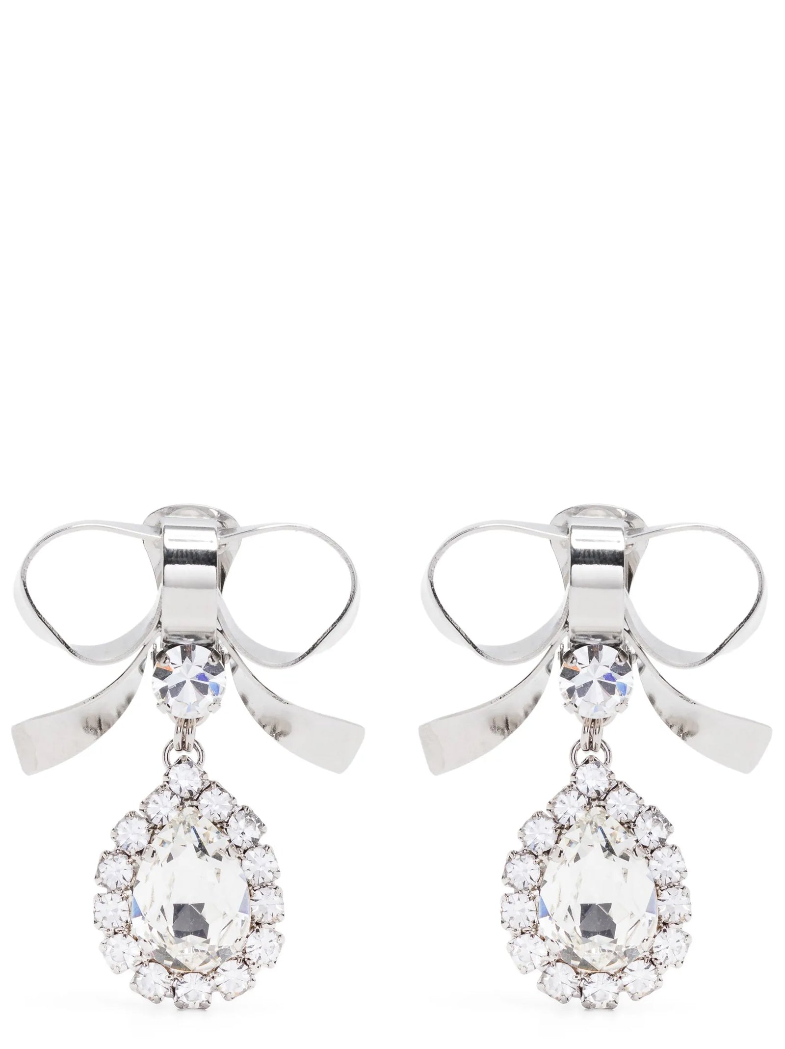 Alessandra Rich Metal Bow Earrings