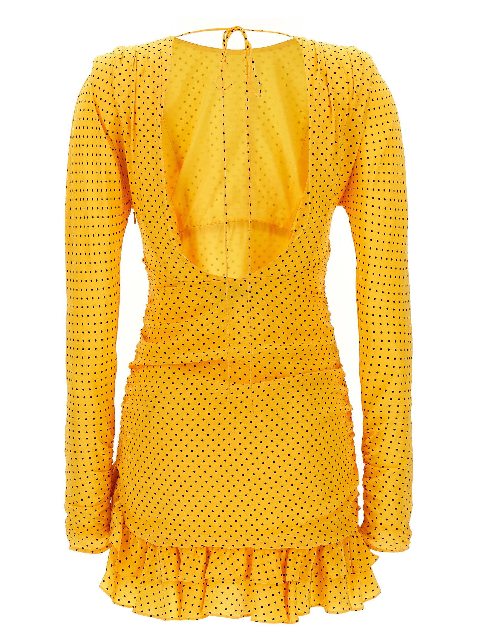 Alessandra Rich Polka Dot Mini Dress