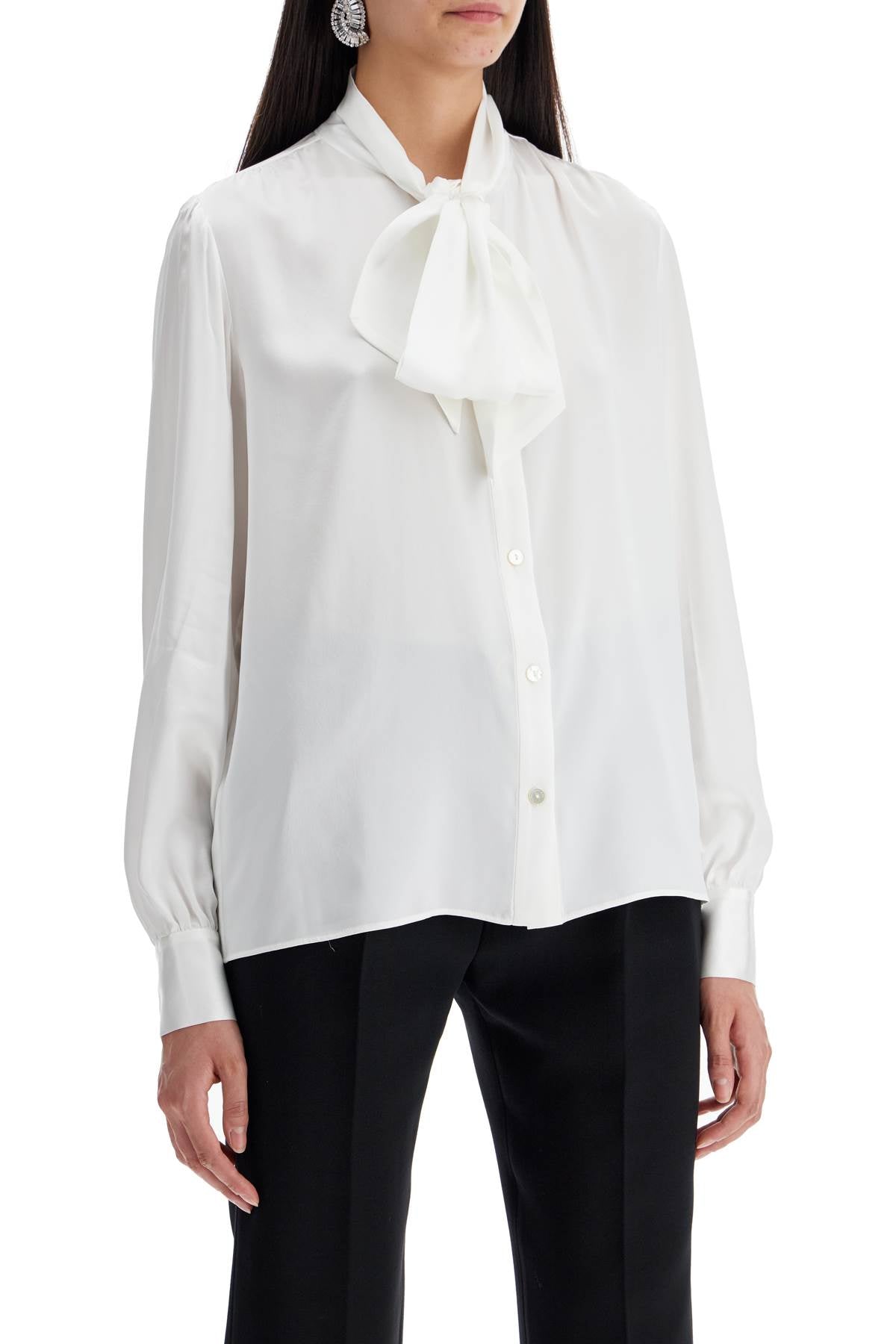 Alessandra Rich Blouse With Lavalliã¨Re