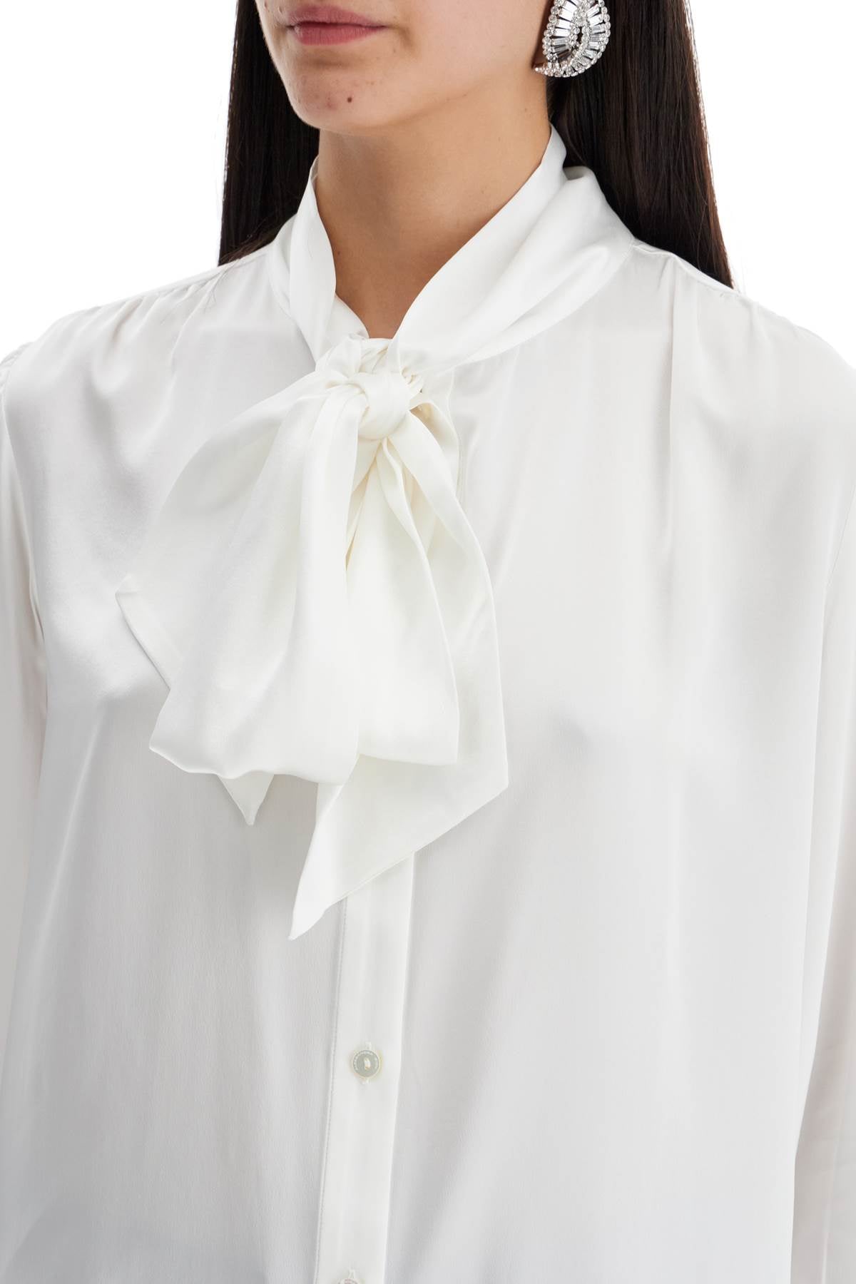 Alessandra Rich Blouse With Lavalliã¨Re